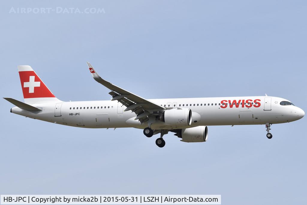 HB-JPC, 2023 Airbus A321-271NX C/N 11298, Landing