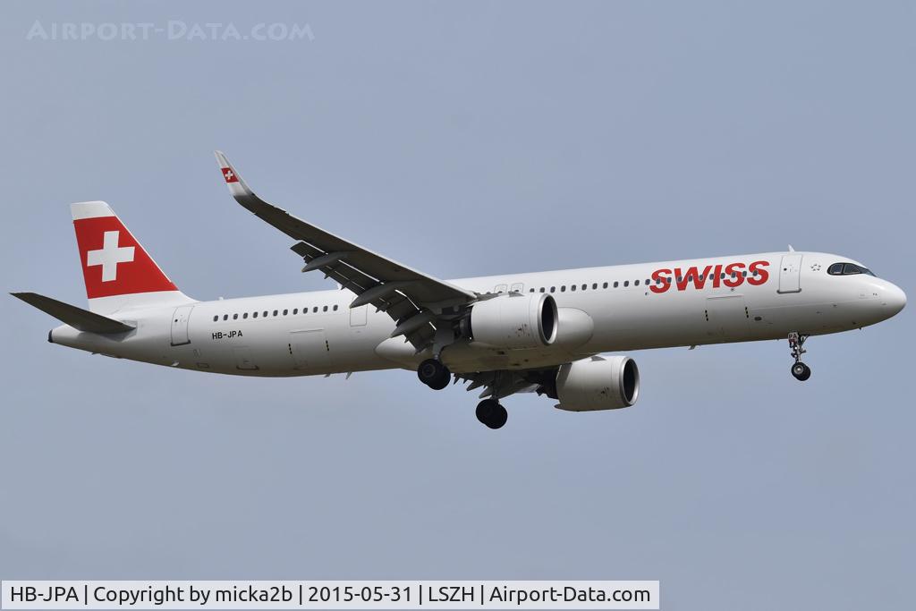 HB-JPA, 2020 Airbus A321-271NX C/N 9417, Landing