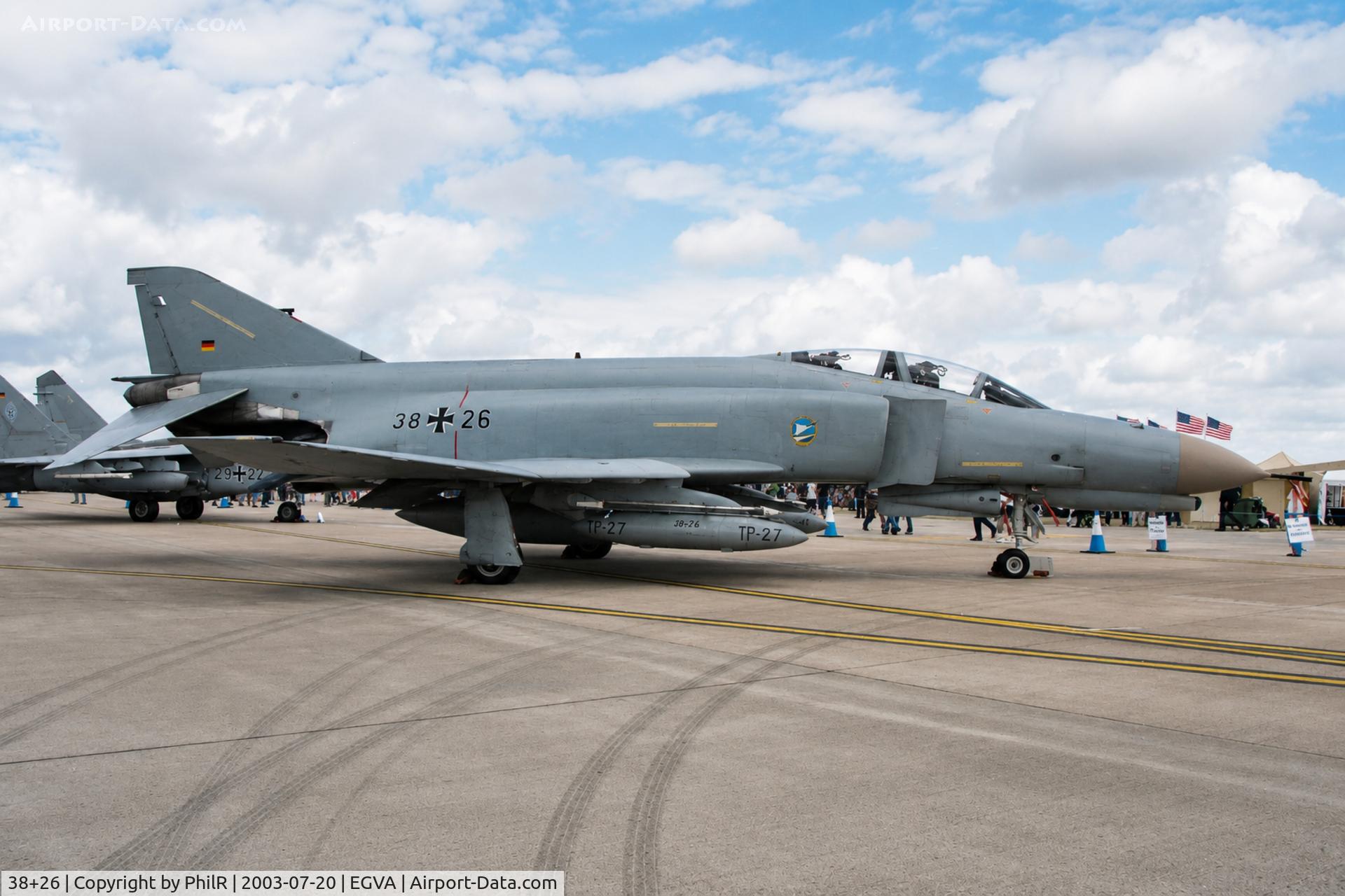 38+26, , 38+26 1973 MD F-4F Phantom ll Luftwaffe RIAT Fairford
