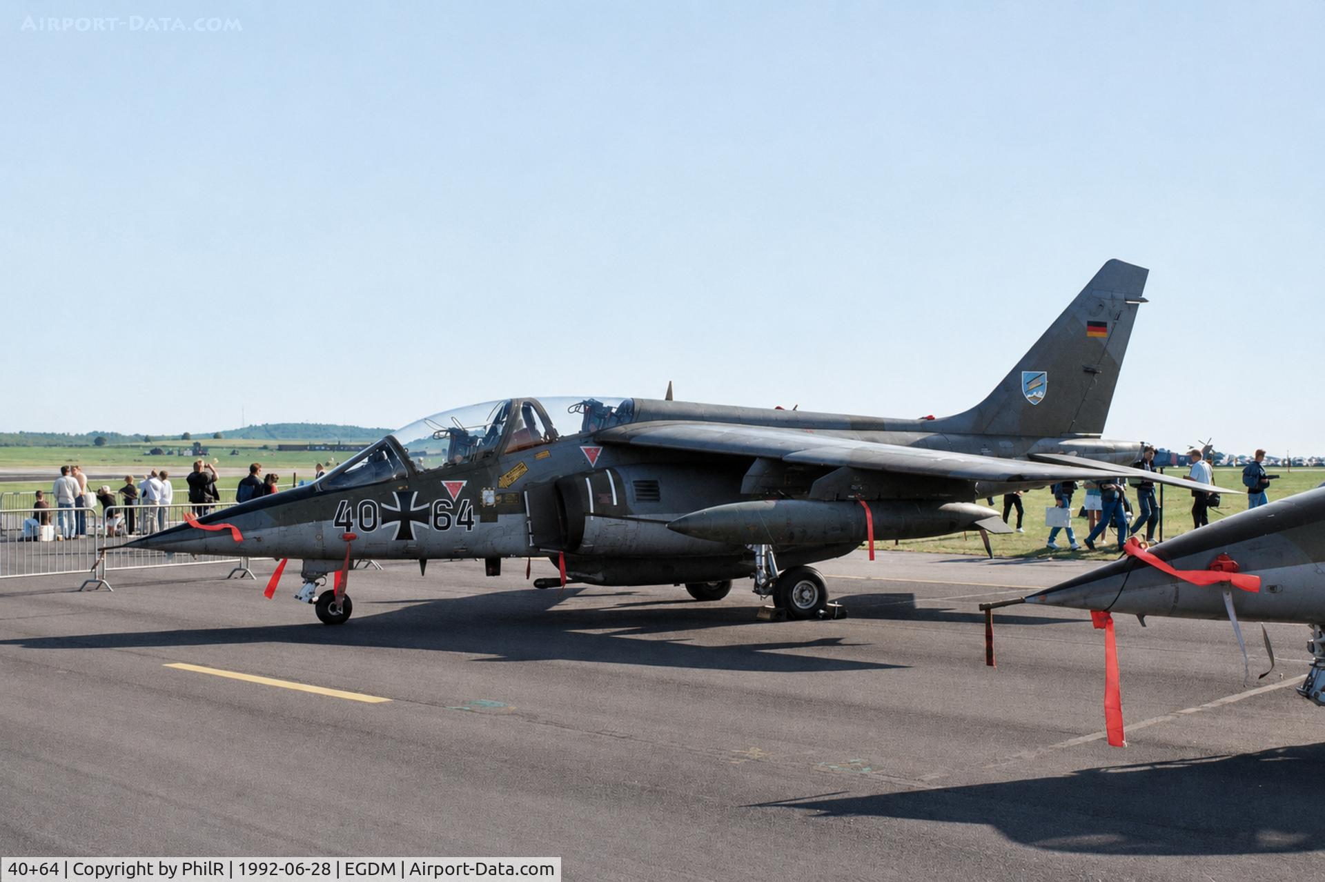 40+64, , 40+64 Dornier Alpha Jet Luftwaffe IAT Boscombe Down 
