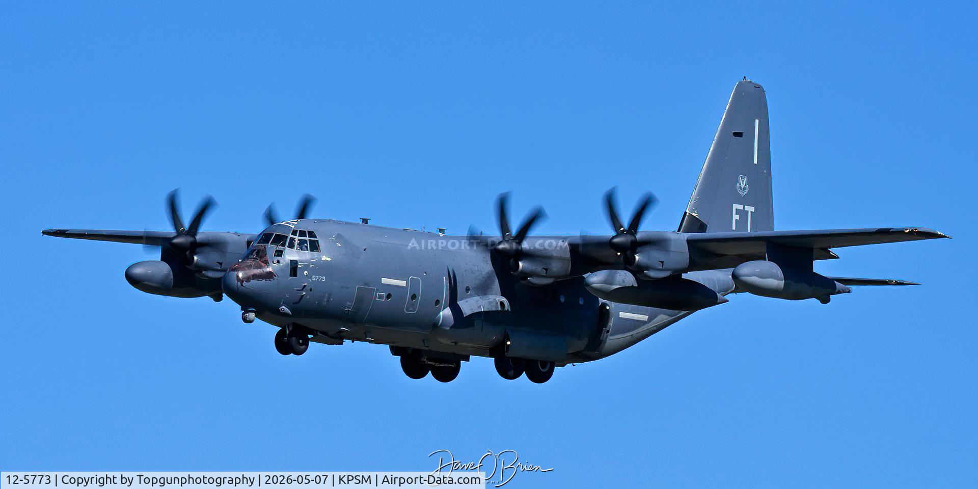 12-5773, 2015 Lockheed Martin HC-130J Combat King II Hercules C/N 382-5773, KING19 needs some touch up on its nose since the last time it's come through