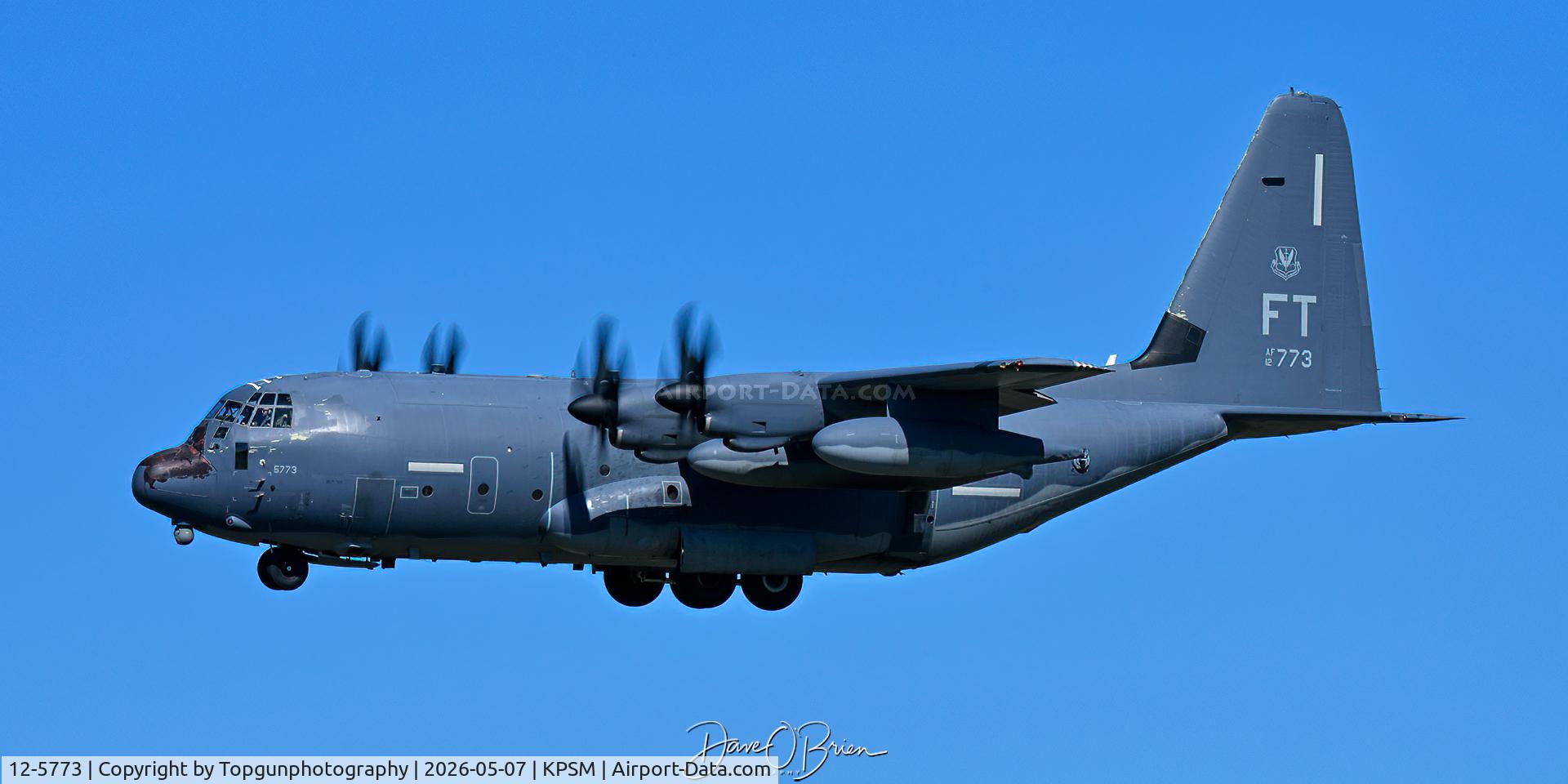 12-5773, 2015 Lockheed Martin HC-130J Combat King II Hercules C/N 382-5773, Third KING dropping in to KPSM

71st RQS	Moody AFB, GA