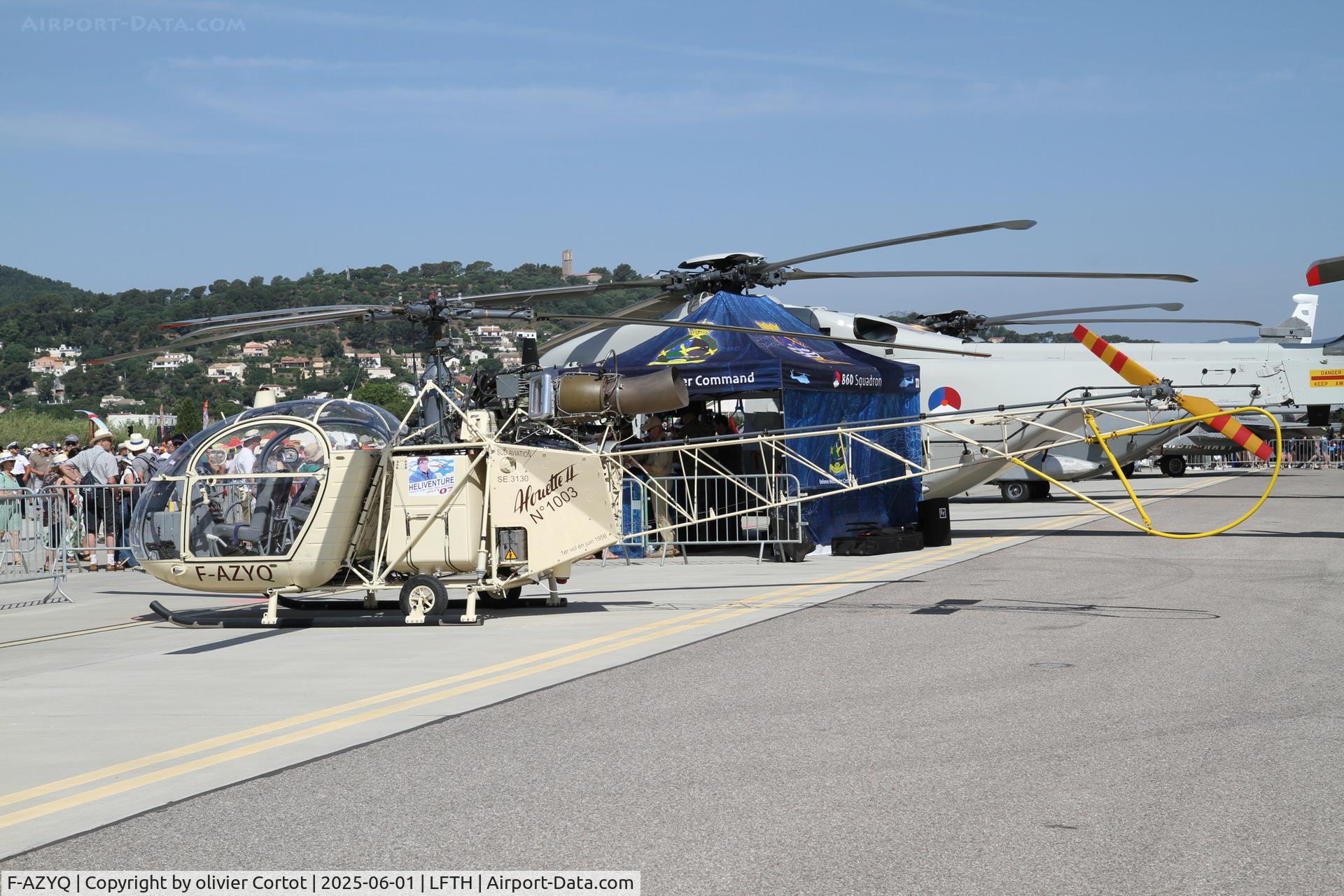 F-AZYQ, 1956 Sud SE-313B Alouette II C/N 1003, Hyères open door day