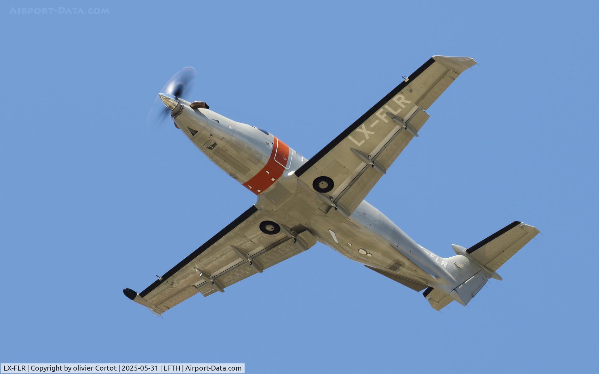 LX-FLR, Pilatus PC-12NGX C/N 2397, taking off in 2025