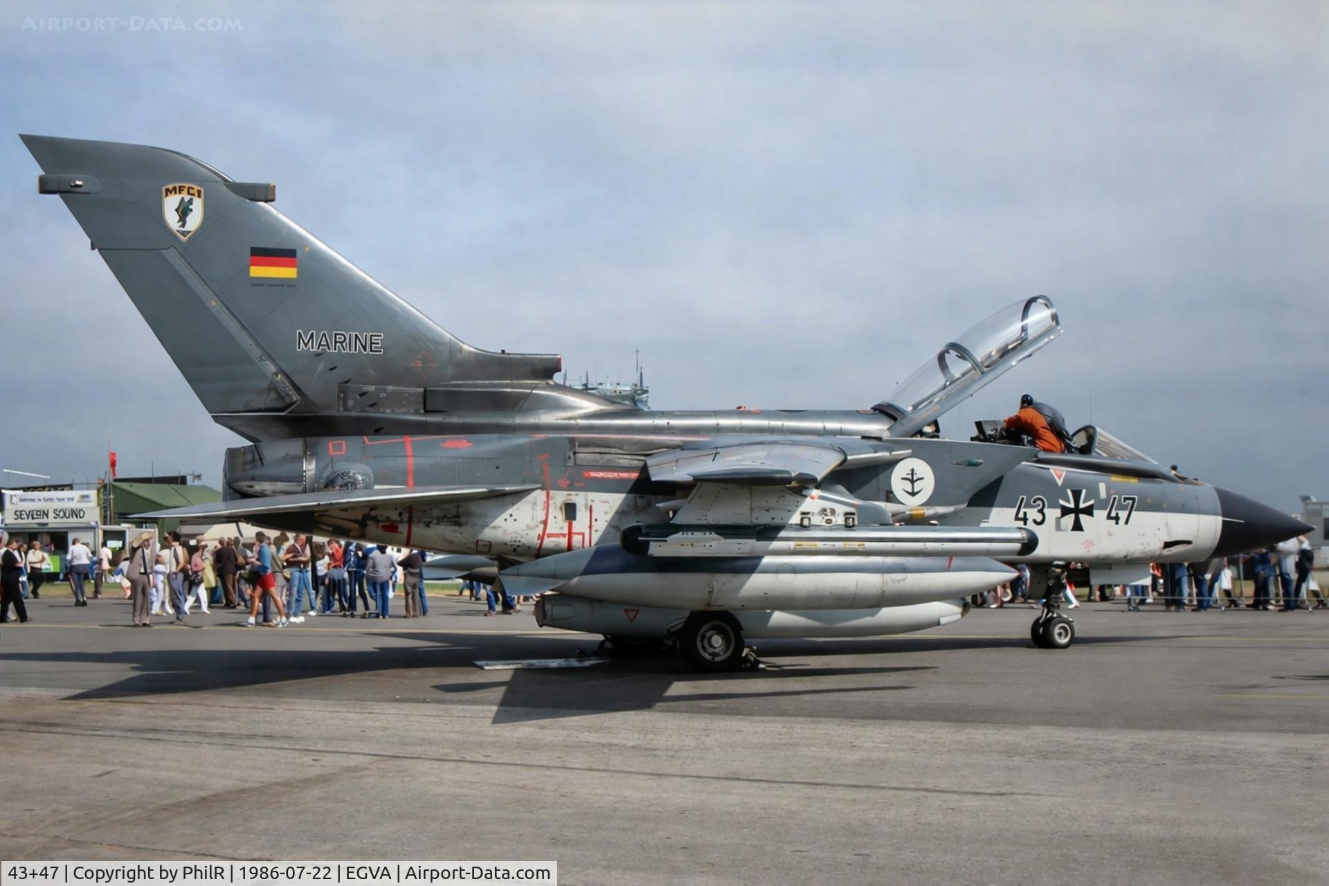 43 47, Panavia Tornado IDS C/N 128/GS021/4047, 43+47 Panavia Tornado Kriegesmarine IAT 