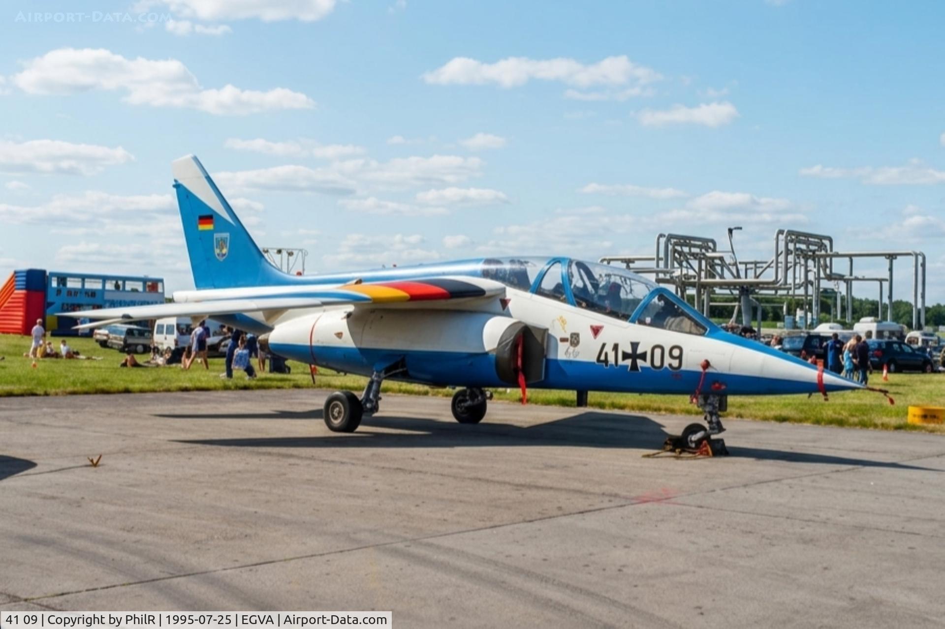 41 09, 1981 Dassault-Dornier Alpha Jet A C/N 0109, 41+09 Dornier Alpha Jet A Luftwaffe IAT 