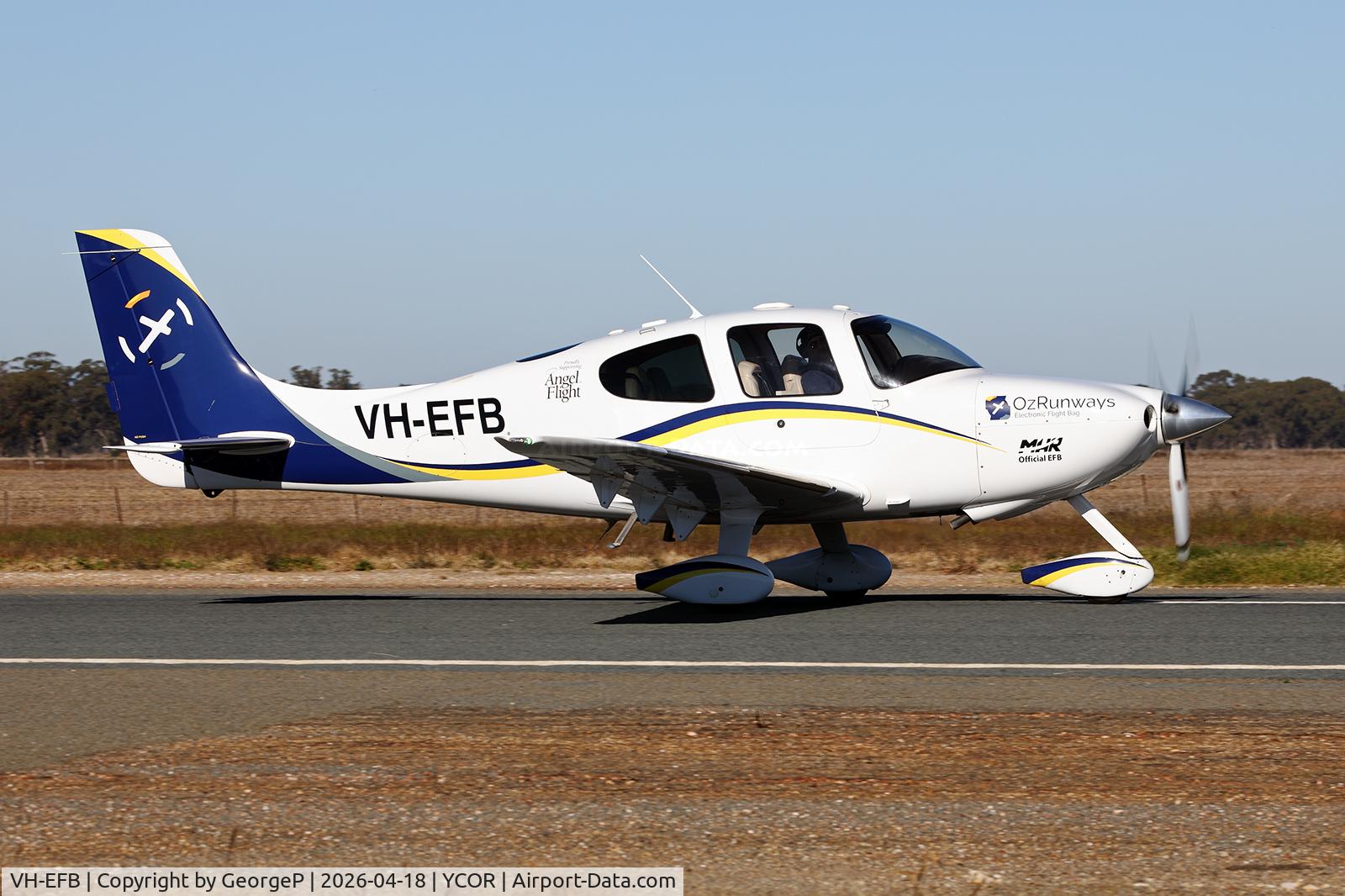 VH-EFB, 2003 Cirrus SR20 C/N 1376, Antique Aeroplane Assn of Australia National Fly-in.
