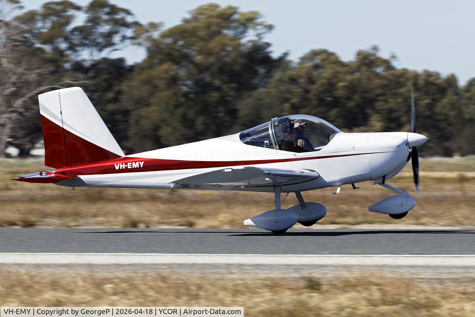 VH-EMY, 2019 Vans RV-12 C/N 12-0215, Antique Aeroplane Assn of Australia National Fly-in.