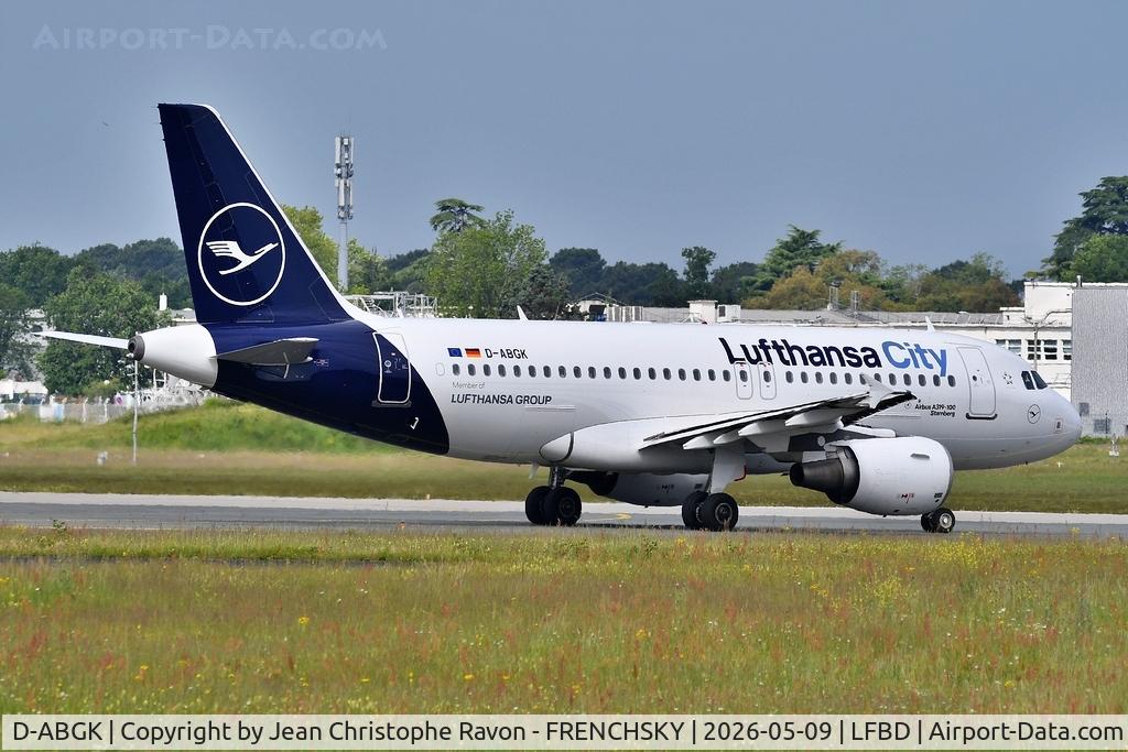 D-ABGK, 2008 Airbus A319-112 C/N 3447, Bordeaux (BOD)	Munich (MUC)	VL2259