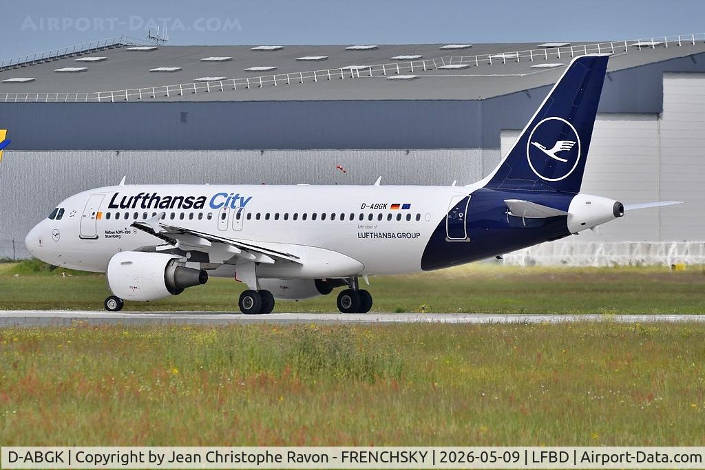 D-ABGK, 2008 Airbus A319-112 C/N 3447, Bordeaux (BOD)	Munich (MUC)	VL2259