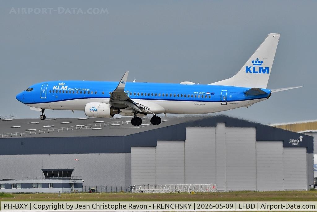 PH-BXY, 2008 Boeing 737-8K2 C/N 30372, Amsterdam (AMS)	Bordeaux (BOD)	KL1441
