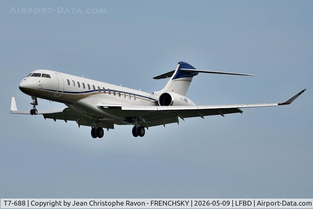 T7-688, 2021 Bombardier BD-700-2A12 Global 7500 C/N 70080, Milan (LIN)	Bordeaux (BOD)	(T7688)