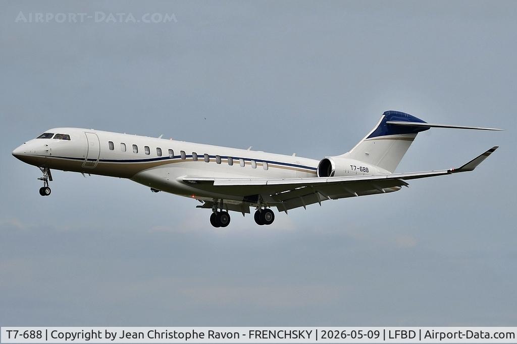 T7-688, 2021 Bombardier BD-700-2A12 Global 7500 C/N 70080, Milan (LIN)	Bordeaux (BOD)	(T7688)