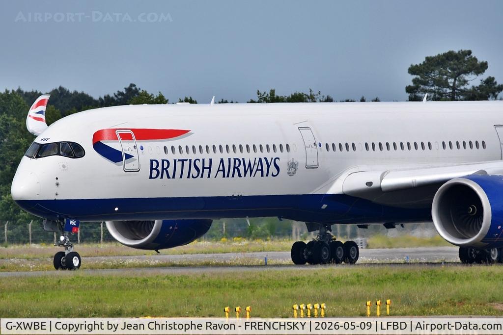G-XWBE, 2019 Airbus A350-1041 C/N 386, Bordeaux (BOD)	London (LHR)	BA9173