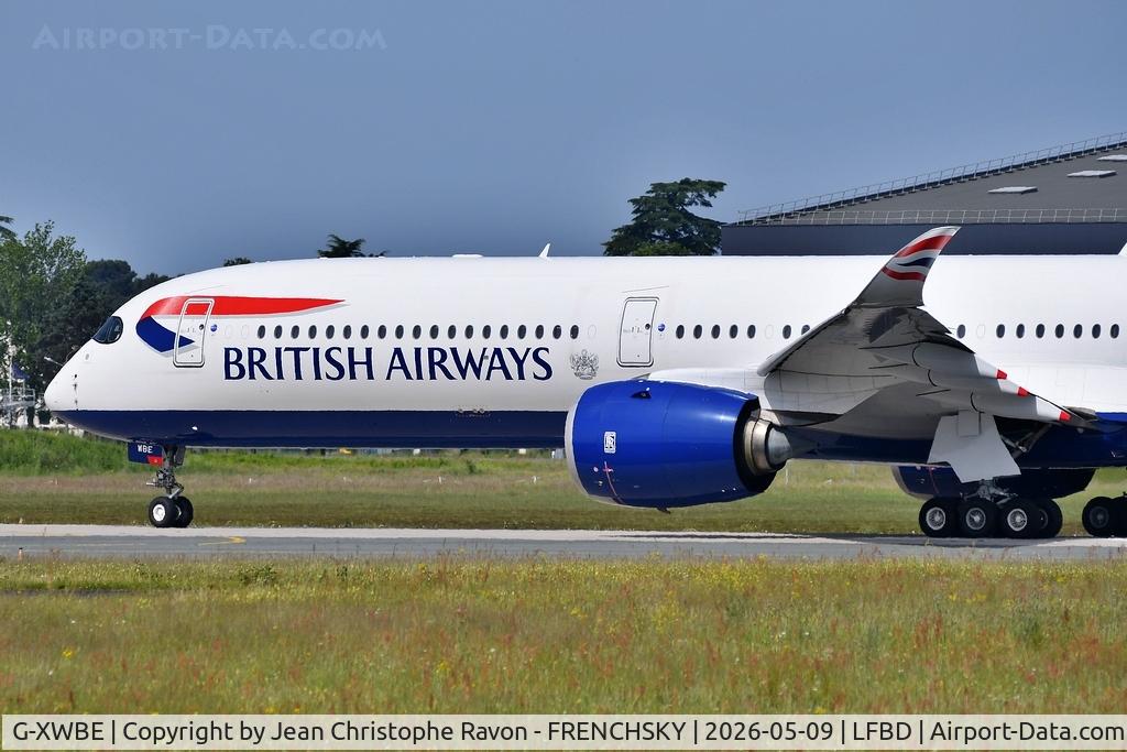 G-XWBE, 2019 Airbus A350-1041 C/N 386, Bordeaux (BOD)	London (LHR)	BA9173