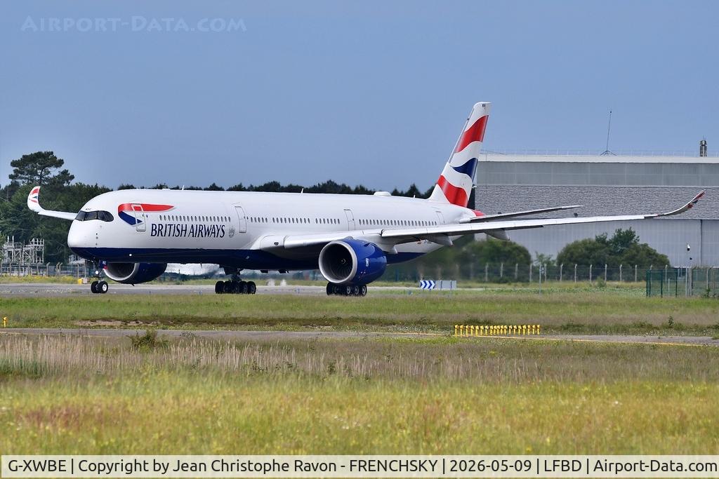 G-XWBE, 2019 Airbus A350-1041 C/N 386, Bordeaux (BOD)	London (LHR)	BA9173