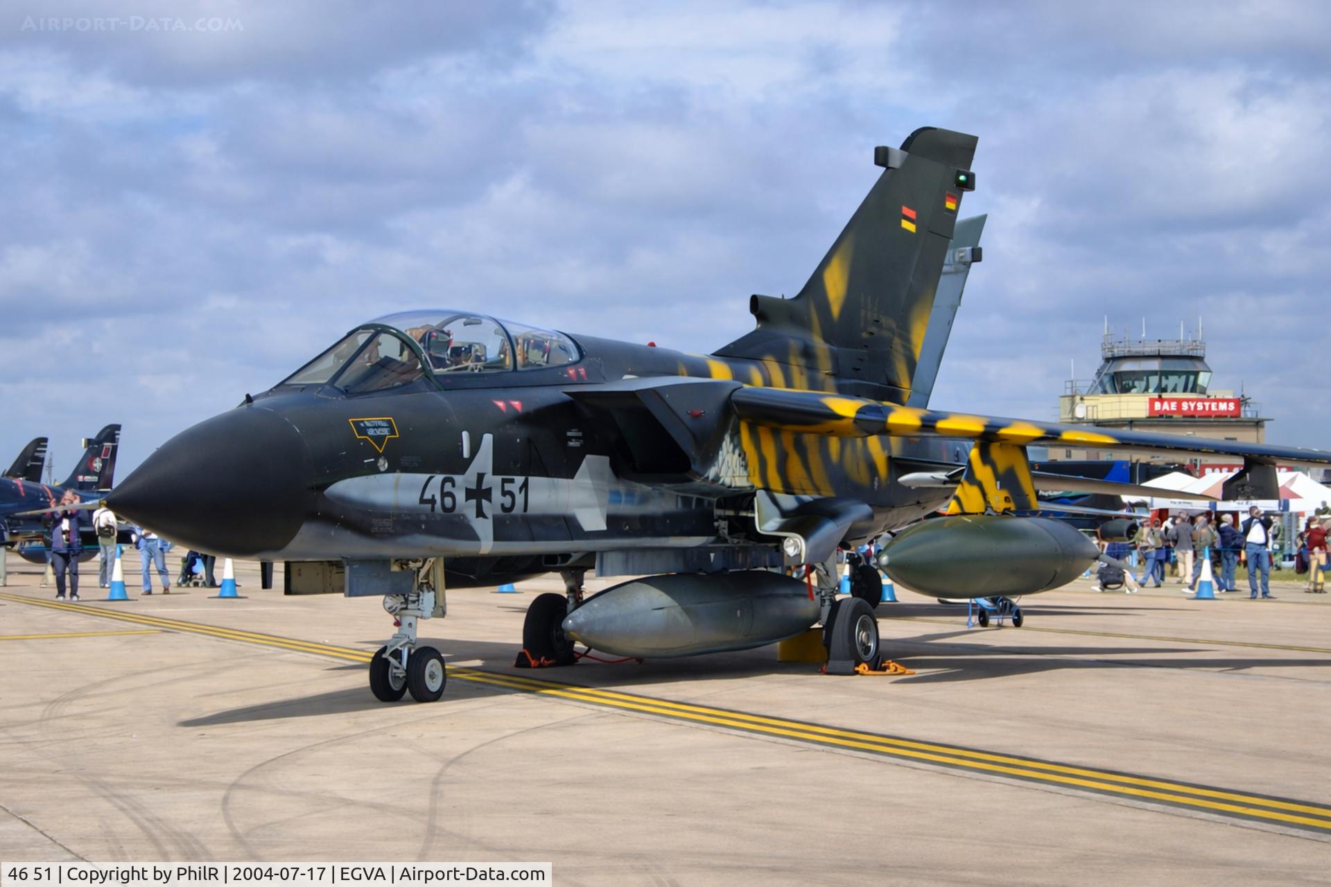 46 51, Panavia Tornado ECR C/N 890/GS284/4351, 46+51 Panavia Tornado ECR Luftwaffe RIAT 