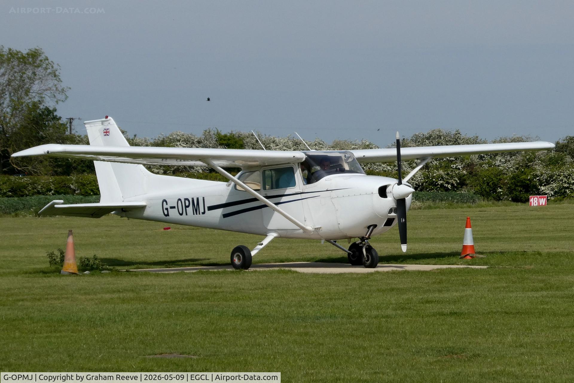 G-OPMJ, 1974 Reims Cessna F172M ll C/N 1110, Parked at Fenland.