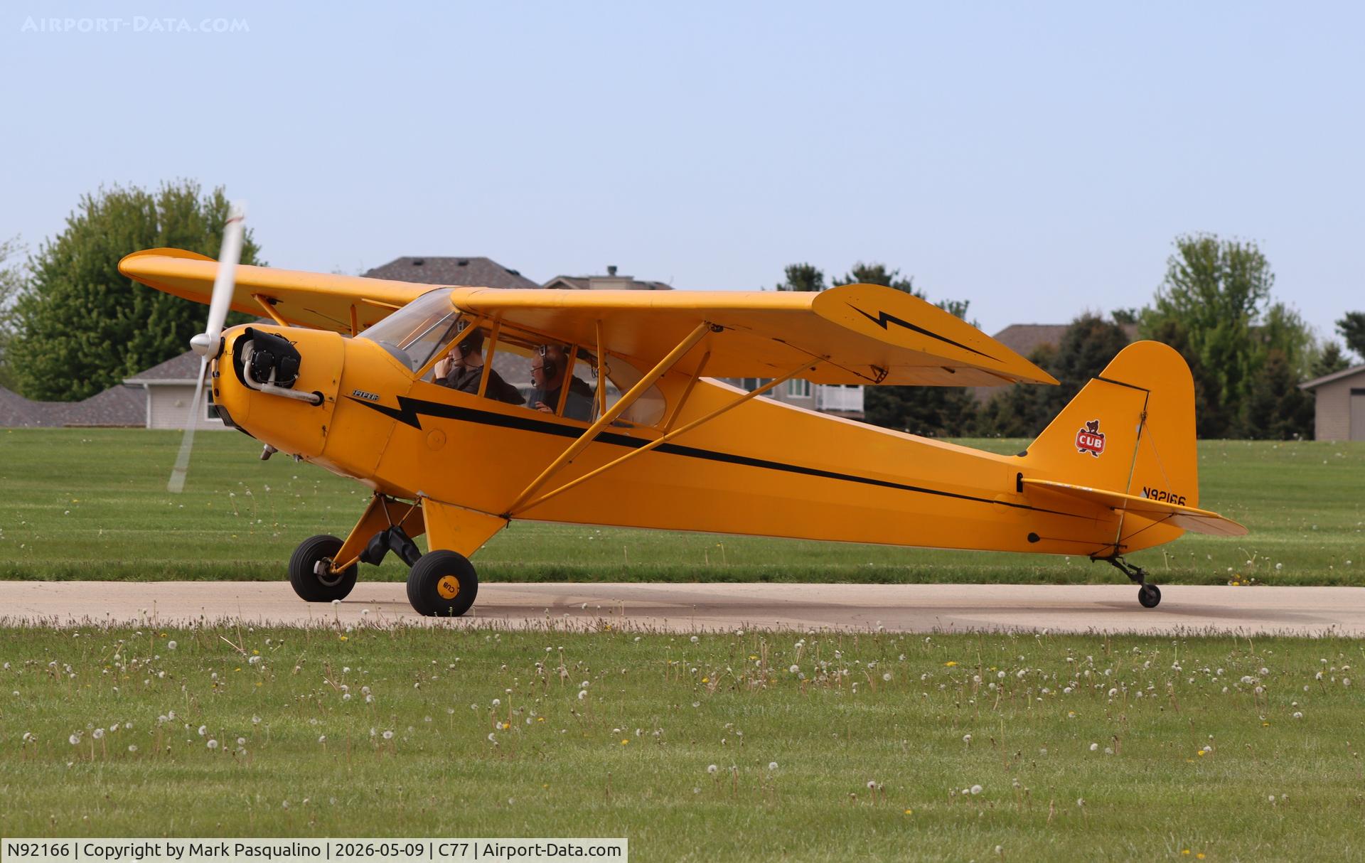 N92166, 1946 Piper J3C-65 Cub, c/n 16608, Piper J3C-65