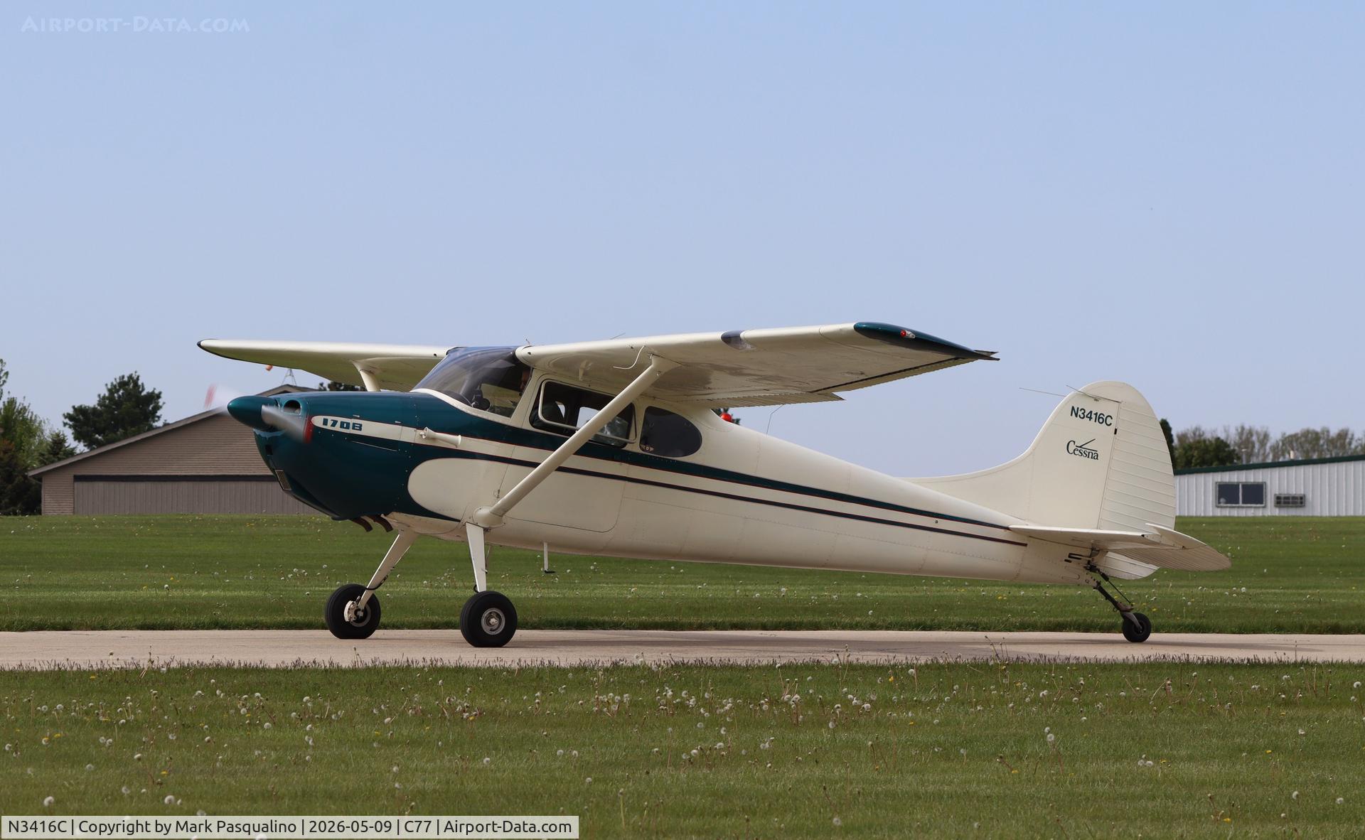 N3416C, 1954 Cessna 170B, c/n 26459, Cessna 170B