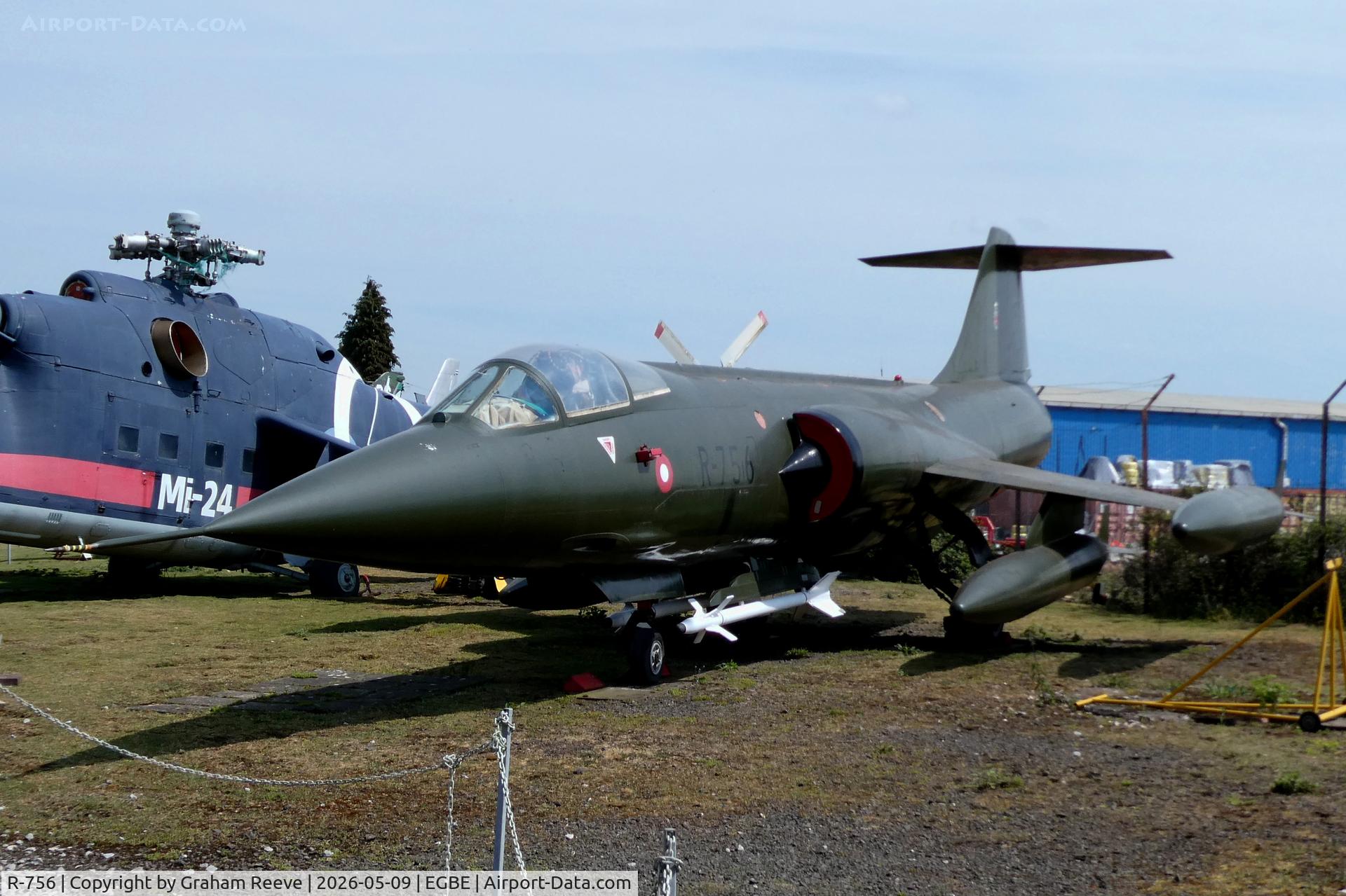 R-756, 1964 Lockheed F-104G Starfighter C/N 683D-6101, On display at the Midland Air Museum, Coventry.