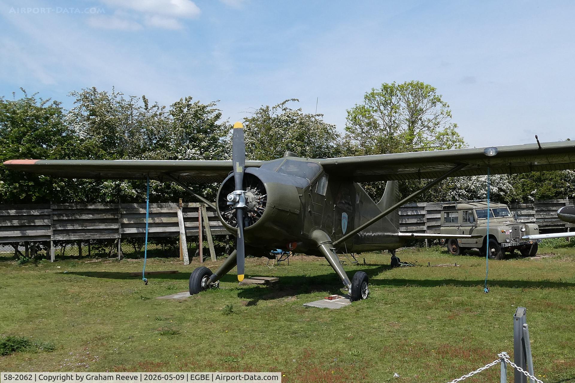 58-2062, 1958 De Havilland Canada U-6A Beaver C/N 1394, On display at the Midland Air Museum, Coventry.