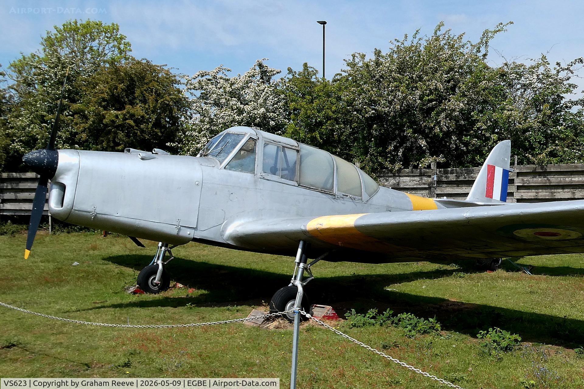 VS623, 1949 Percival P-40 Prentice T1 C/N PAC-238, On display at the Midland Air Museum, Coventry.