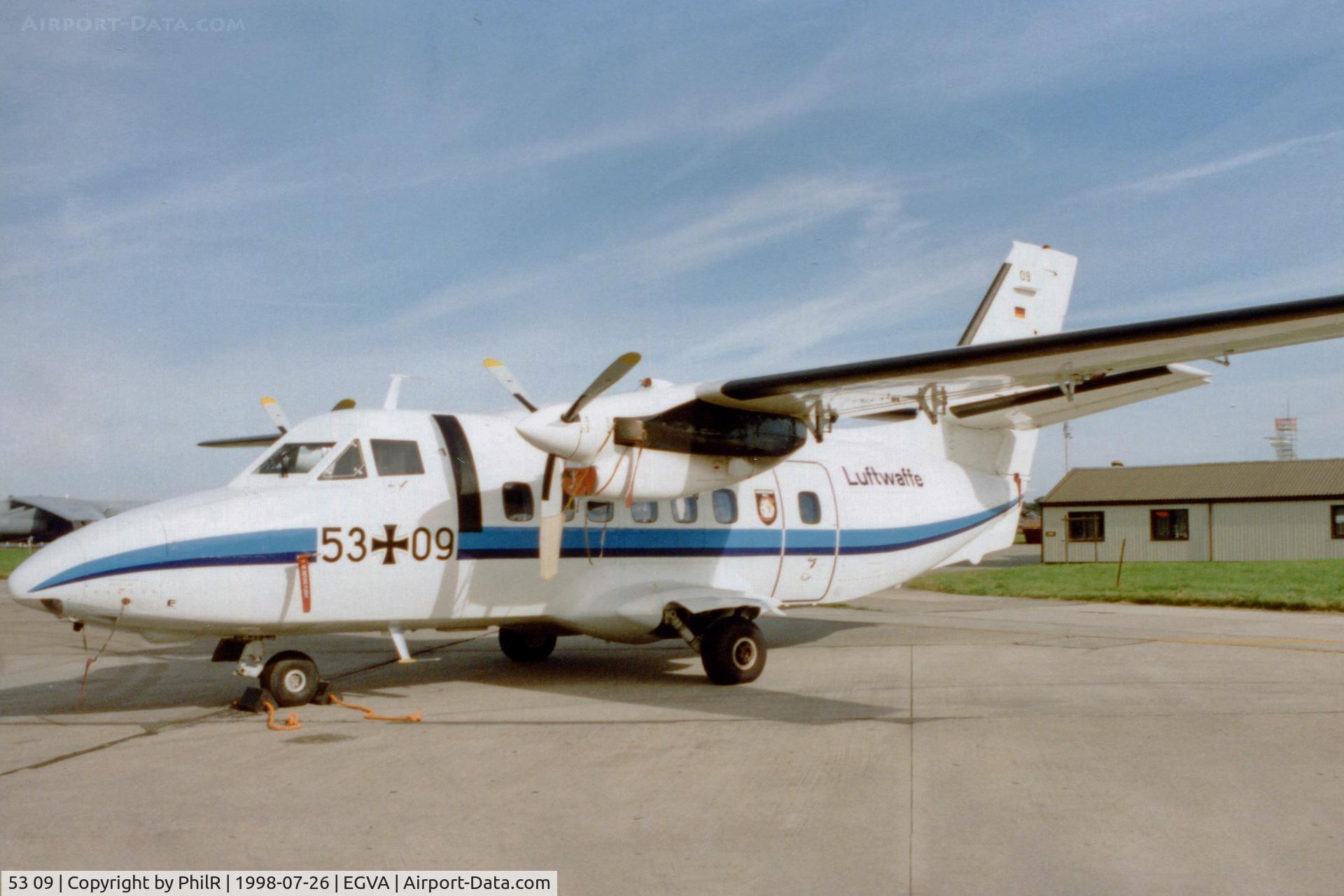 53 09, 1980 Let L-410UVP Turbolet C/N 800524, 53+09 Let 410UVP Turbolet Luftwaffe RIAT
