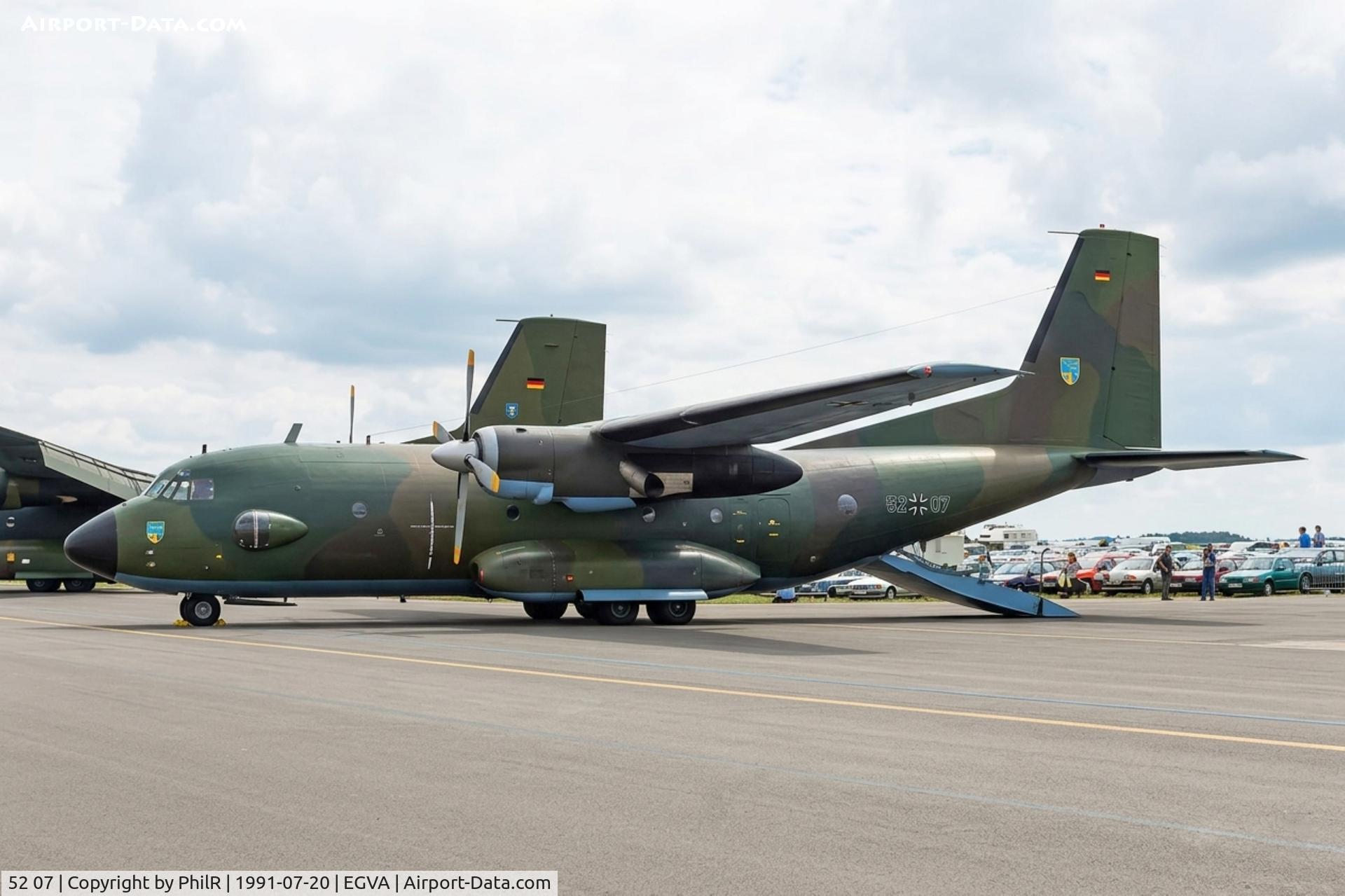 52 07, 1981 Antonov An-26T C/N 10607, 52+07 1981 Antanov An-26T Luftwaffe IAT 
