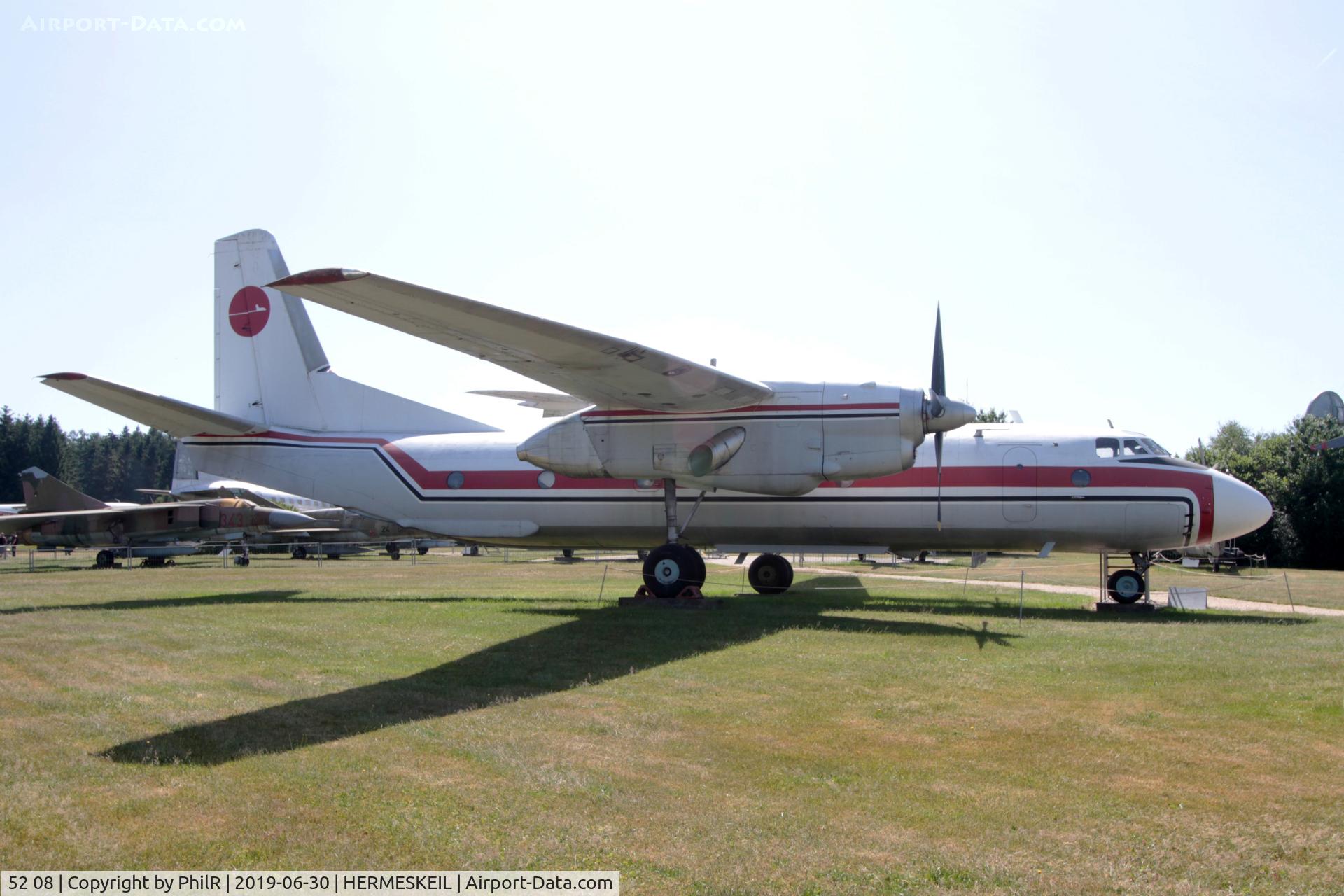 52 08, 1981 Antonov An-26T C/N 10706, 52+08 (DDR 368) 1981 Antonov An-26 T GAF Hermeskeil 30.06.19 (1).JPG
