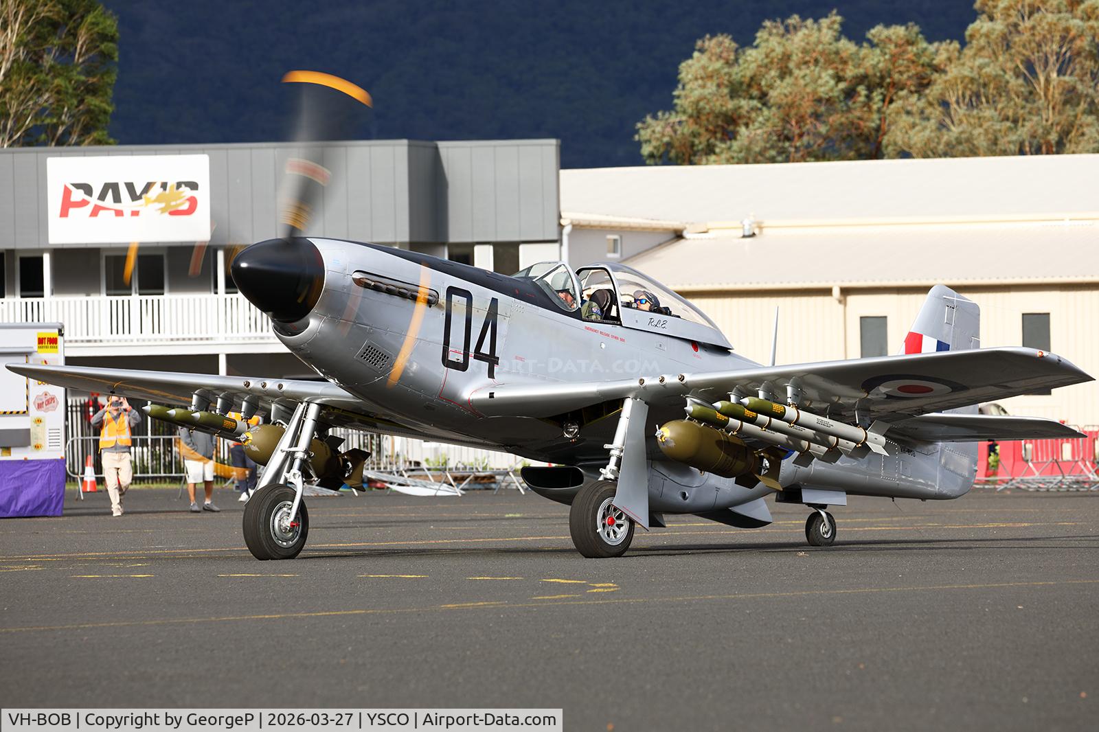 VH-BOB, CAC CA-18 Mk21, c/n A68104, Warbirds Over Scone 2026.