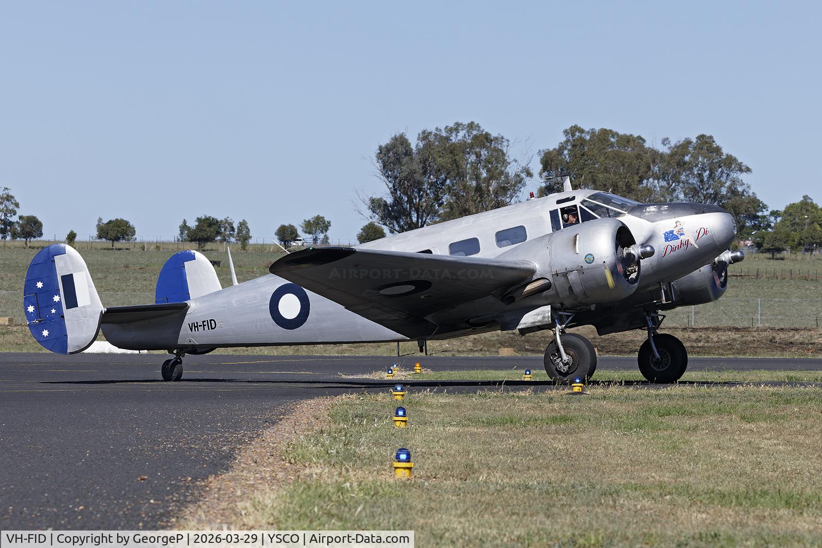 VH-FID, 1948 Beech D18-S, c/n A-458, Warbirds Over Scone 2026.