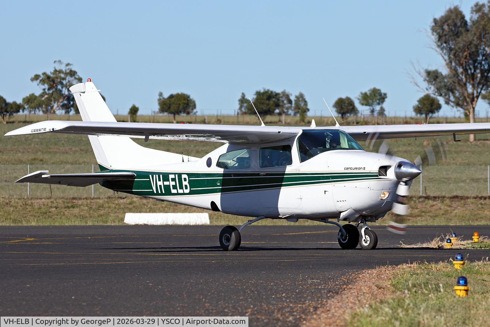 VH-ELB, 1975 Cessna 210L Centurion, c/n 21061132, Warbirds Over Scone 2026.