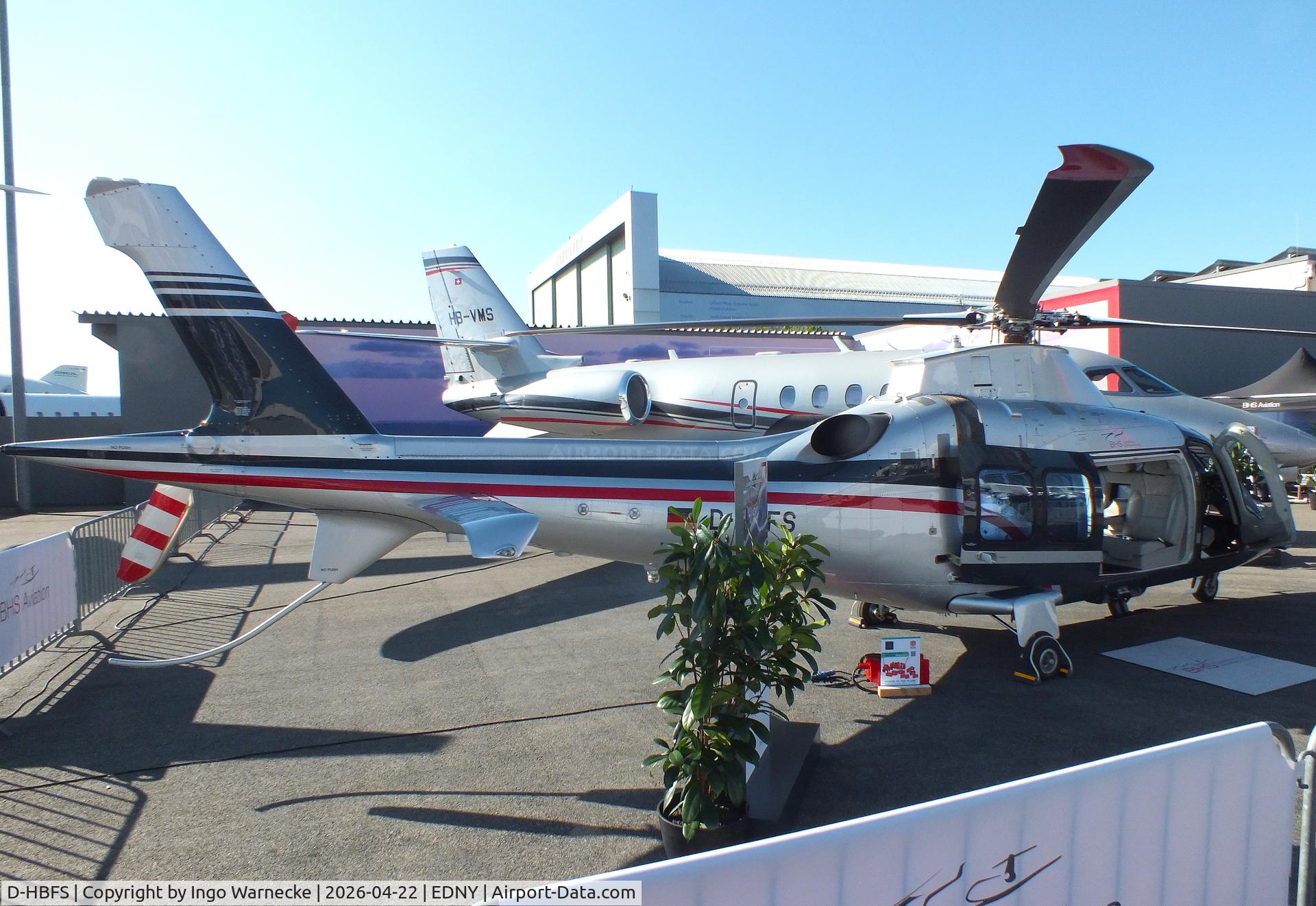 D-HBFS, AgustaWestland AW-109SP GrandNew, c/n 22261, AgustaWestland (Leonardo) AW109SP (A.109) Grand New at the AERO 2026, Friedrichshafen