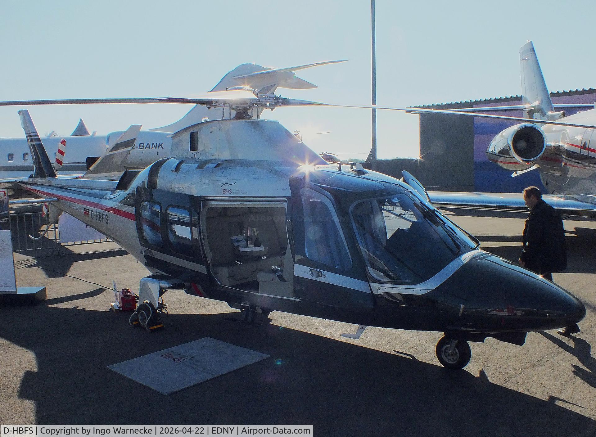 D-HBFS, AgustaWestland AW-109SP GrandNew, c/n 22261, AgustaWestland (Leonardo) AW109SP (A.109) Grand New at the AERO 2026, Friedrichshafen