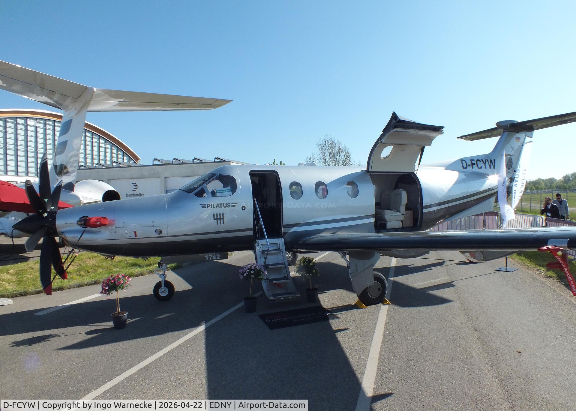 D-FCYW, 2017 Pilatus PC-12/47E, c/n 1742, Pilatus PC-12/47E at the AERO 2026, Friedrichshafen
