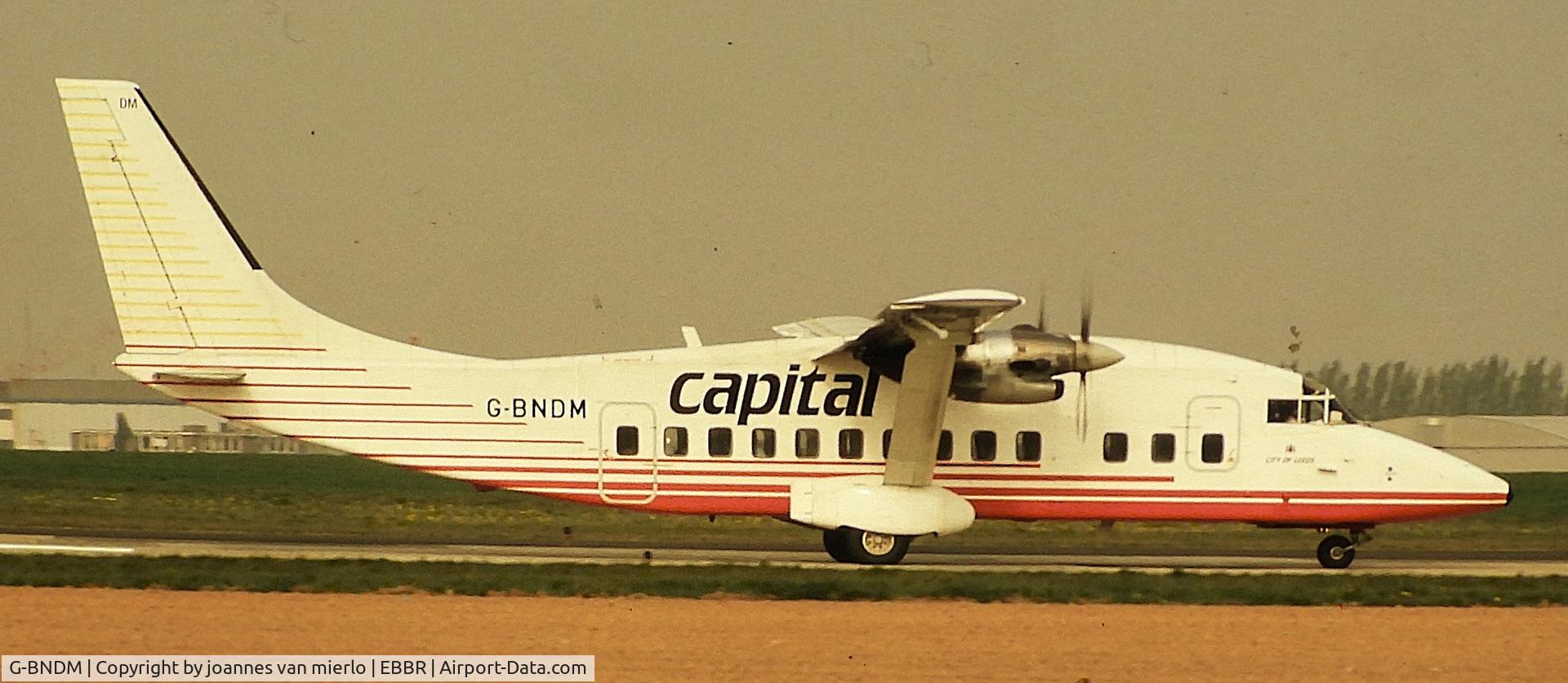 G-BNDM, 1987 Short 360-100, c/n SH.3716, ex-slide