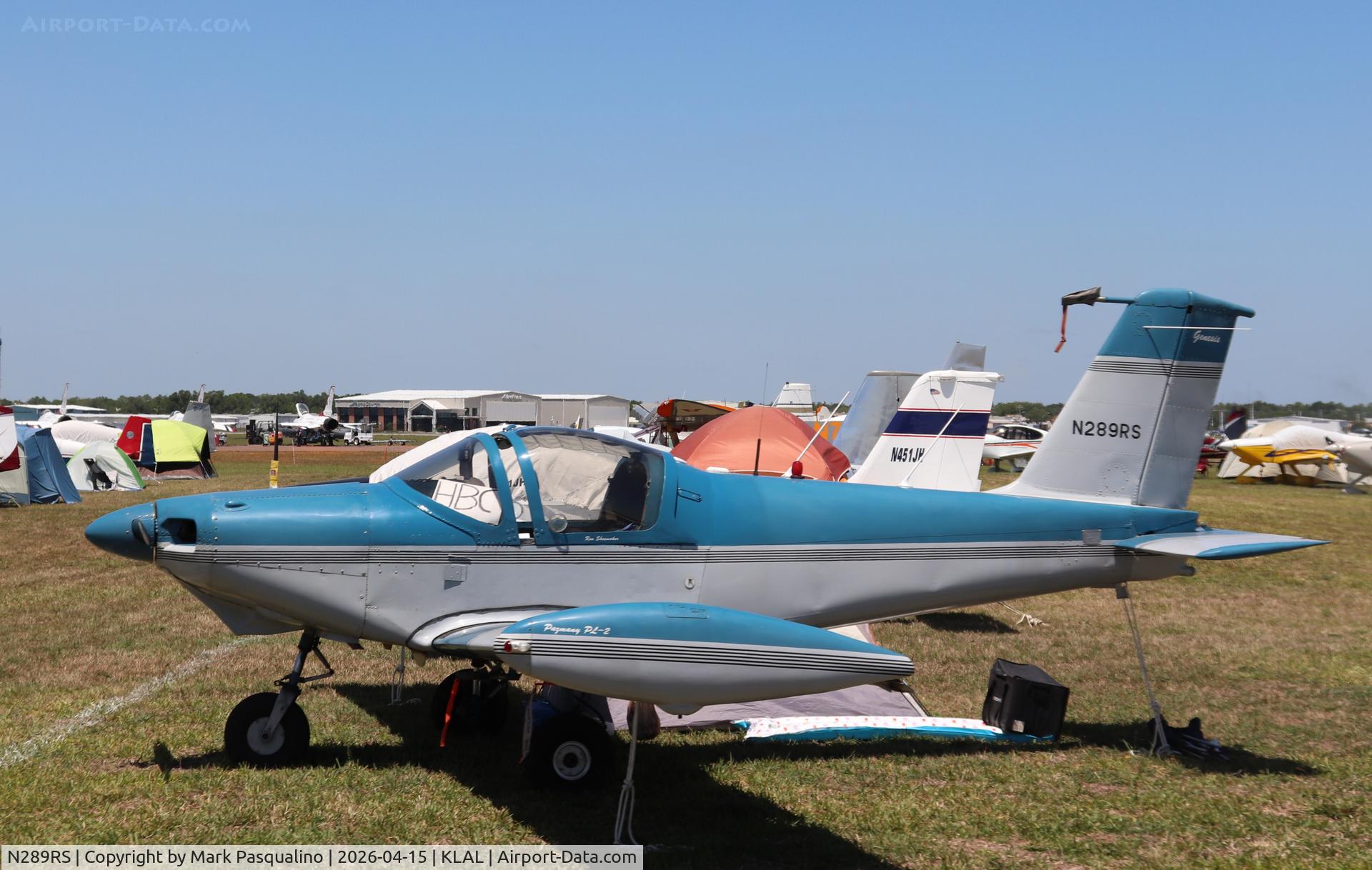 N289RS, 1997 Pazmany PL-2, c/n 089, Pazmany PL-2