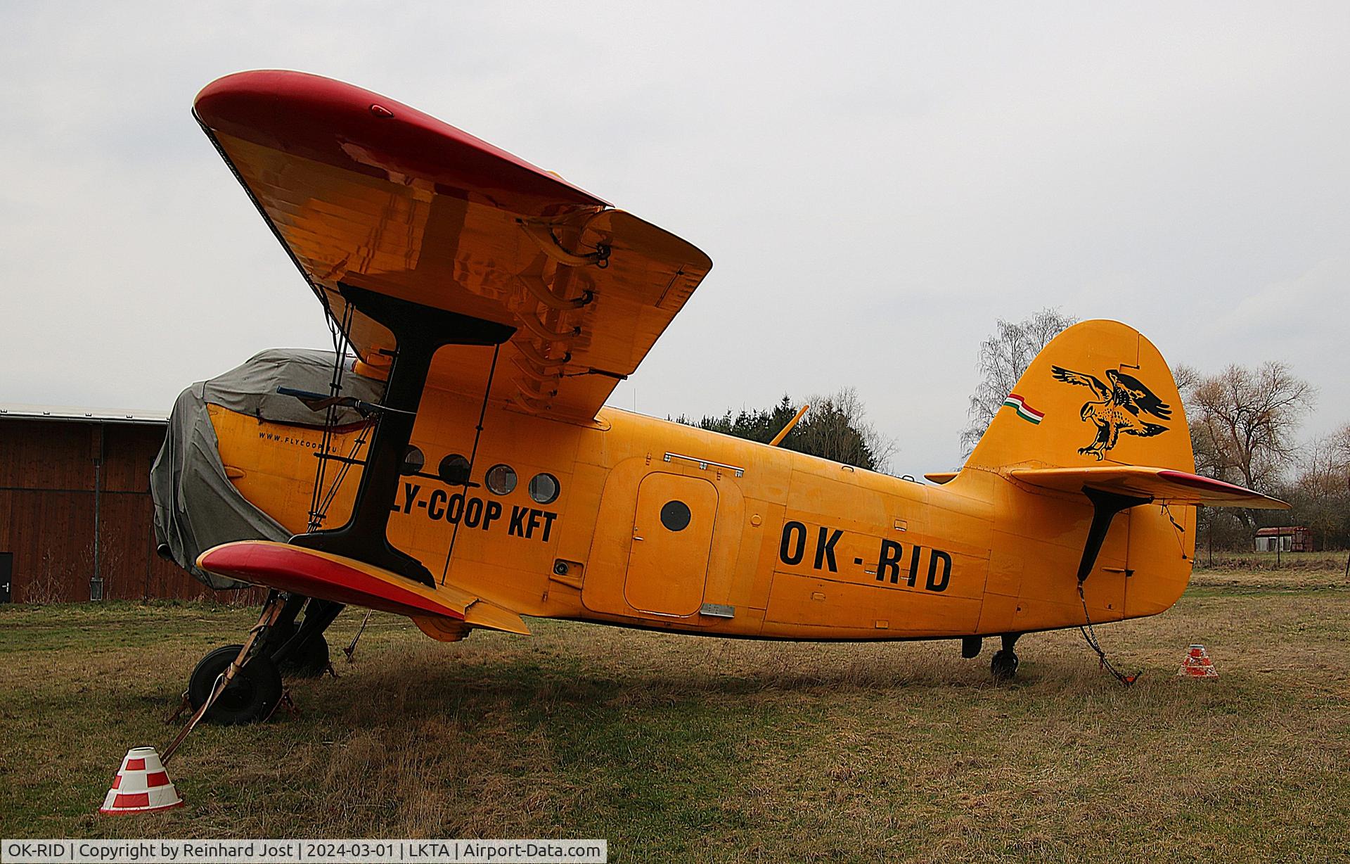 OK-RID, 1979 PZL-Mielec AN-2R, c/n 1G185-53, An-2R (ex-CCCP-54883 / HA-MDT) Fly-Coop Kft at Tabor Letiste, Czech Republic