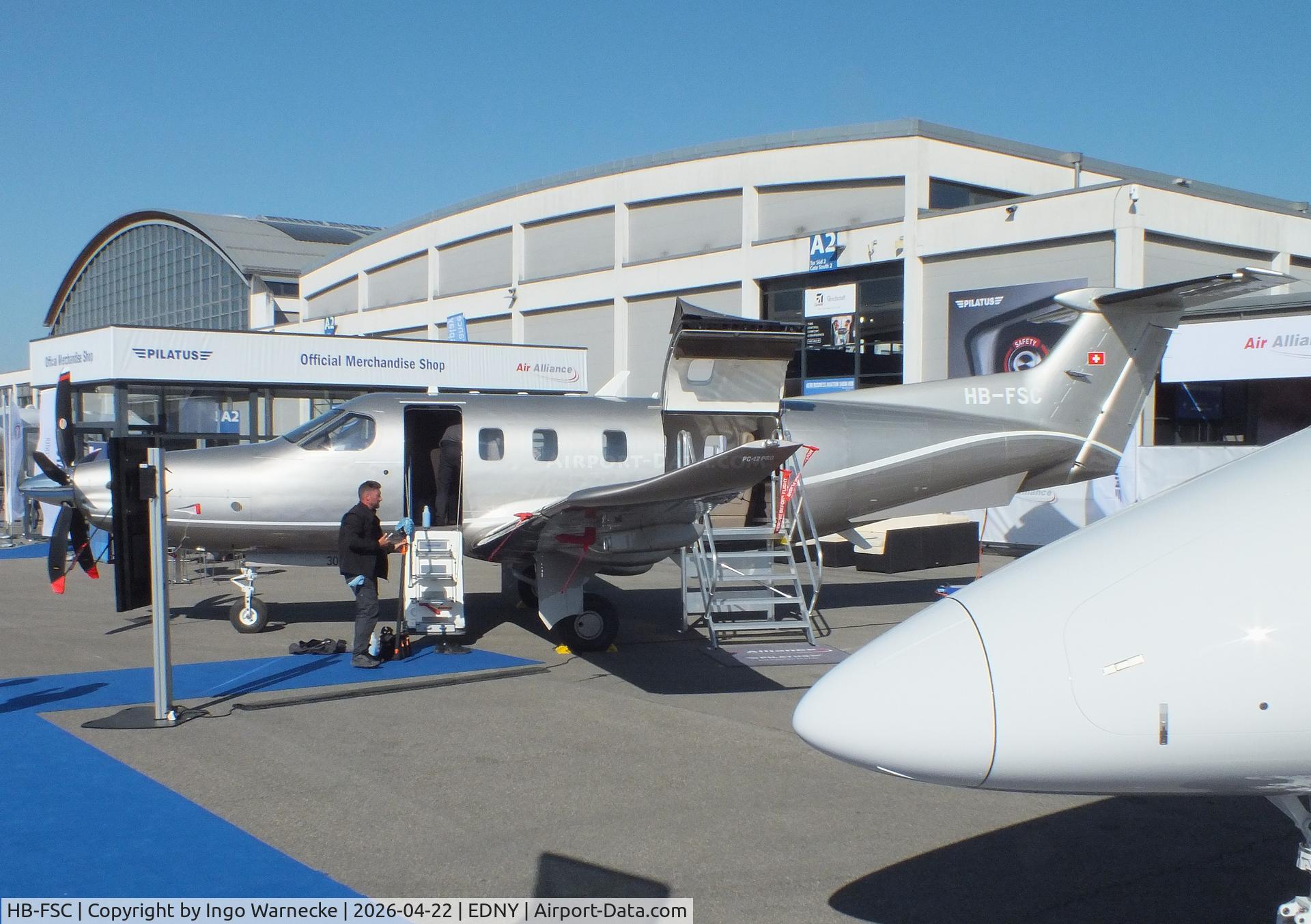 HB-FSC, 2026 Pilatus Pilatus PC-12 PRO C/N 3060, Pilatus PC-12 Pro at the AERO 2026, Friedrichshafen