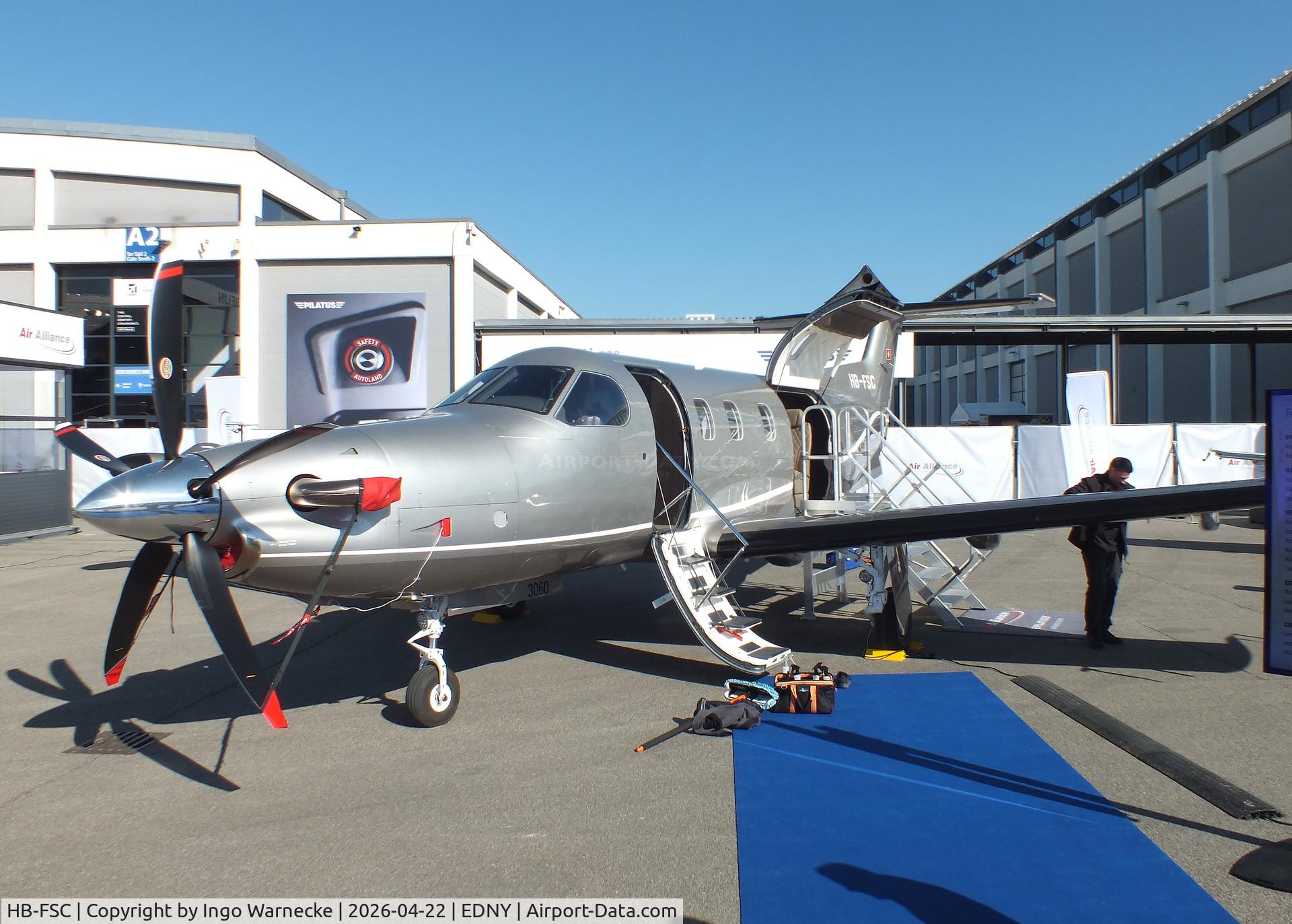 HB-FSC, 2026 Pilatus Pilatus PC-12 PRO C/N 3060, Pilatus PC-12 Pro at the AERO 2026, Friedrichshafen
