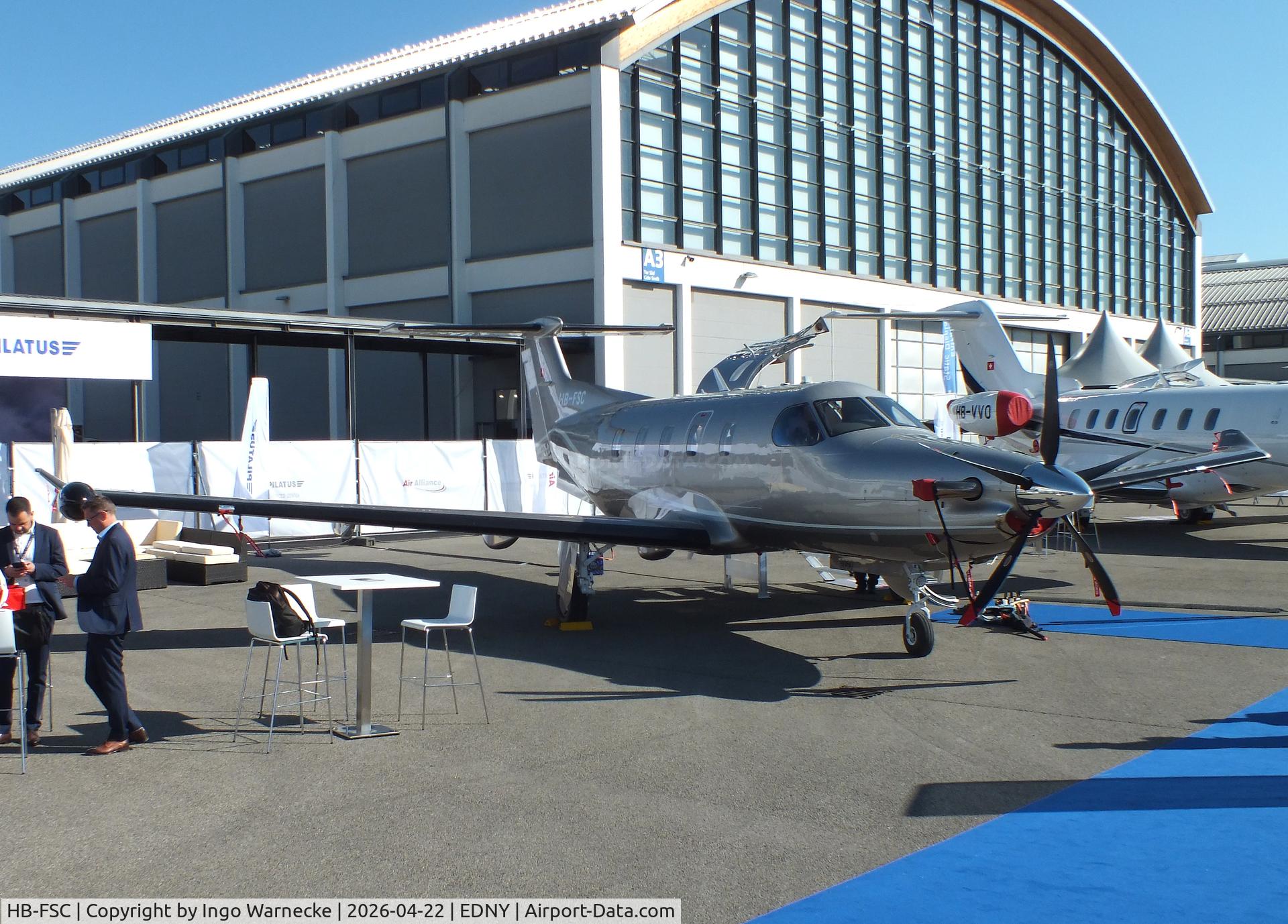 HB-FSC, 2026 Pilatus Pilatus PC-12 PRO C/N 3060, Pilatus PC-12 Pro at the AERO 2026, Friedrichshafen