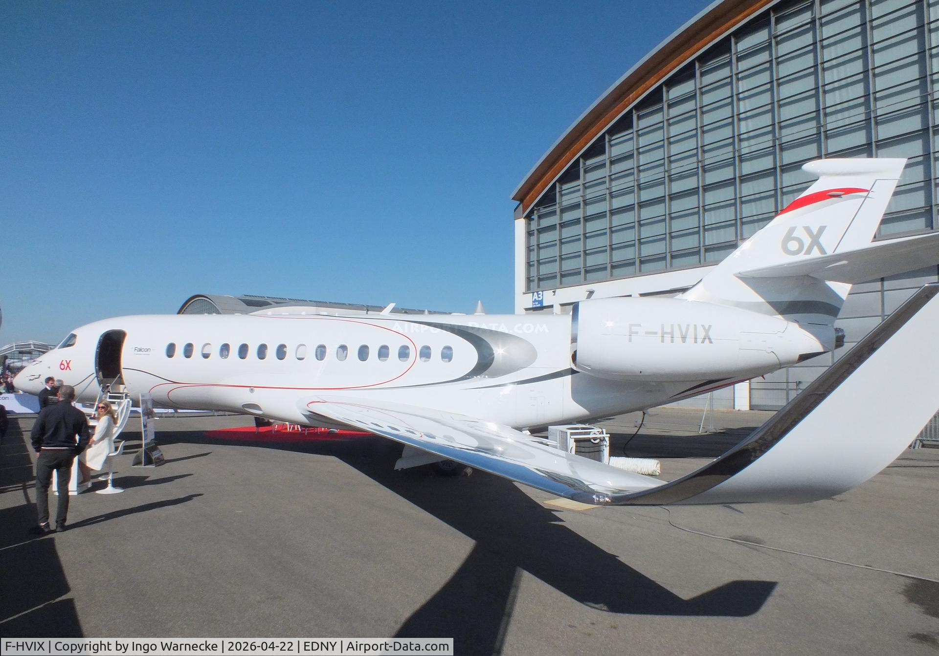F-HVIX, 2025 Dassault Falcon 6X C/N 020, Dassault Falcon 6X at the AERO 2026, Friedrichshafen