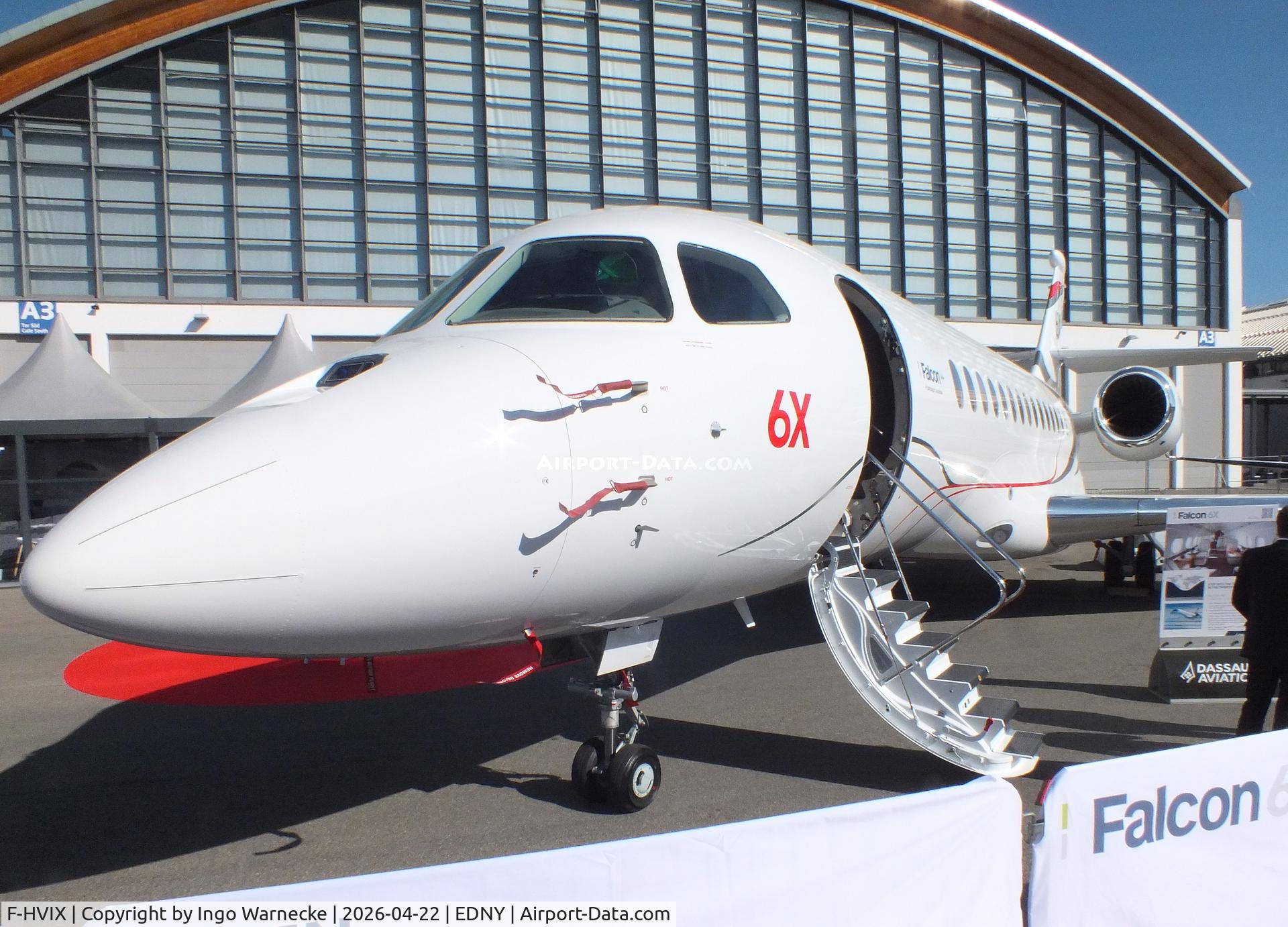 F-HVIX, 2025 Dassault Falcon 6X C/N 020, Dassault Falcon 6X at the AERO 2026, Friedrichshafen
