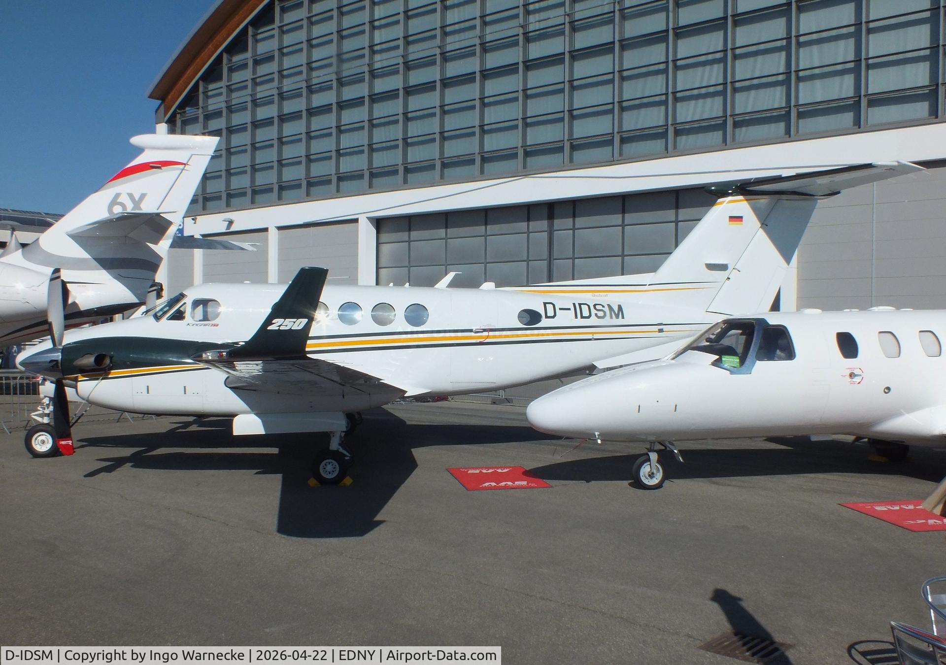 D-IDSM, 2016 Beech B200GT Super King Air King Air C/N BY-269, Beech B200GT Super King Air 250 at the AERO 2026, Friedrichshafen