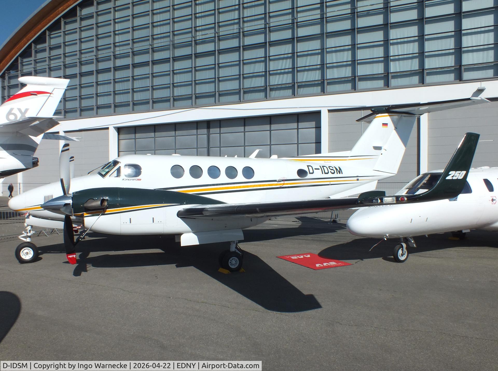 D-IDSM, 2016 Beech B200GT Super King Air King Air C/N BY-269, Beech B200GT Super King Air 250 at the AERO 2026, Friedrichshafen