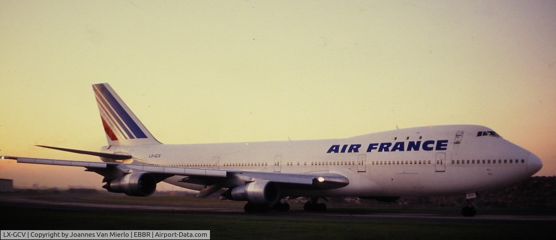 LX-GCV, 1970 Boeing 747-121 C/N 19660, ex-slide