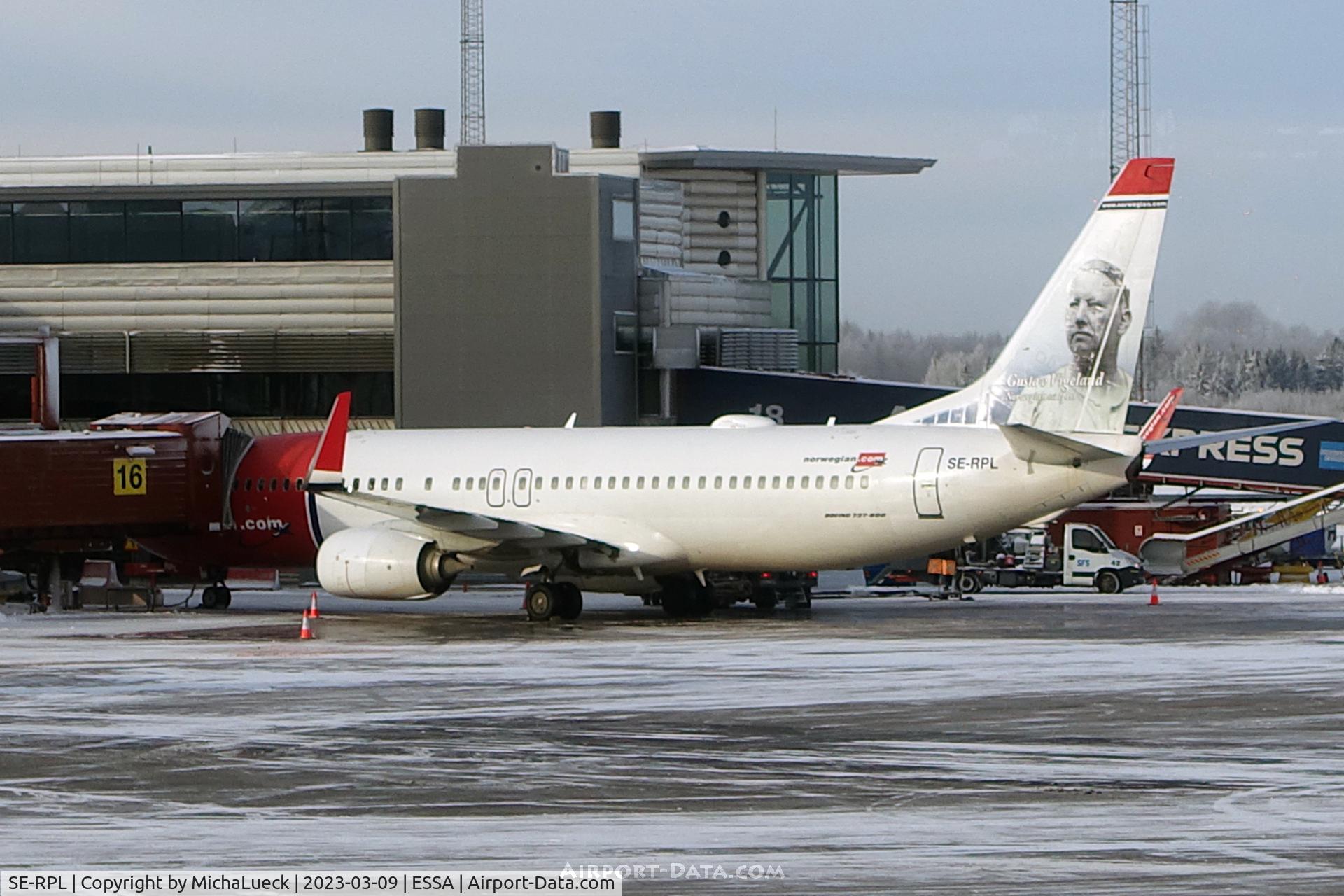 SE-RPL, 2016 Boeing 737-8JP C/N 42080, A frosty morning at Arlanda