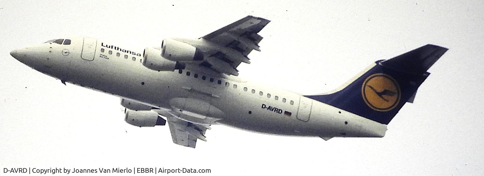 D-AVRD, 1995 British Aerospace Avro 146-RJ85, c/n E.2257, ex-slide