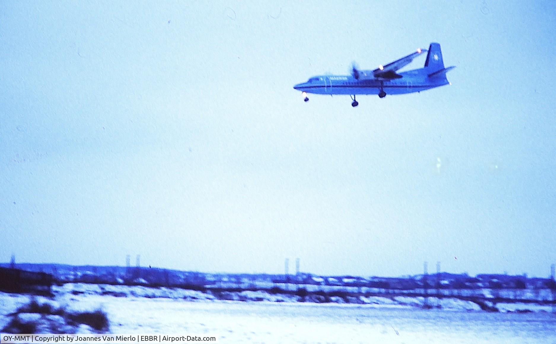OY-MMT, 1989 Fokker 50 C/N 20149, ex-slide